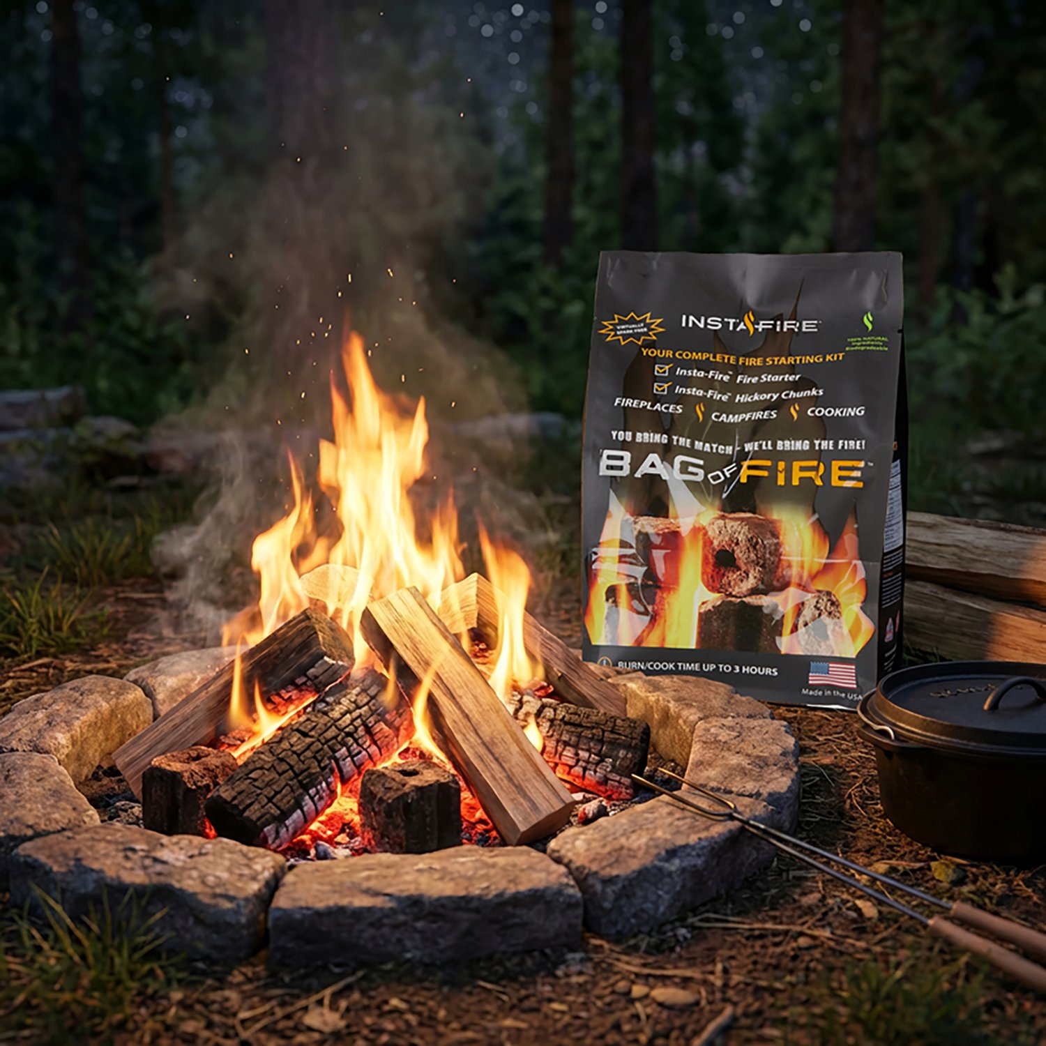 InstaFire Bag of Fire FireLogs                                                                                                   - view number 2