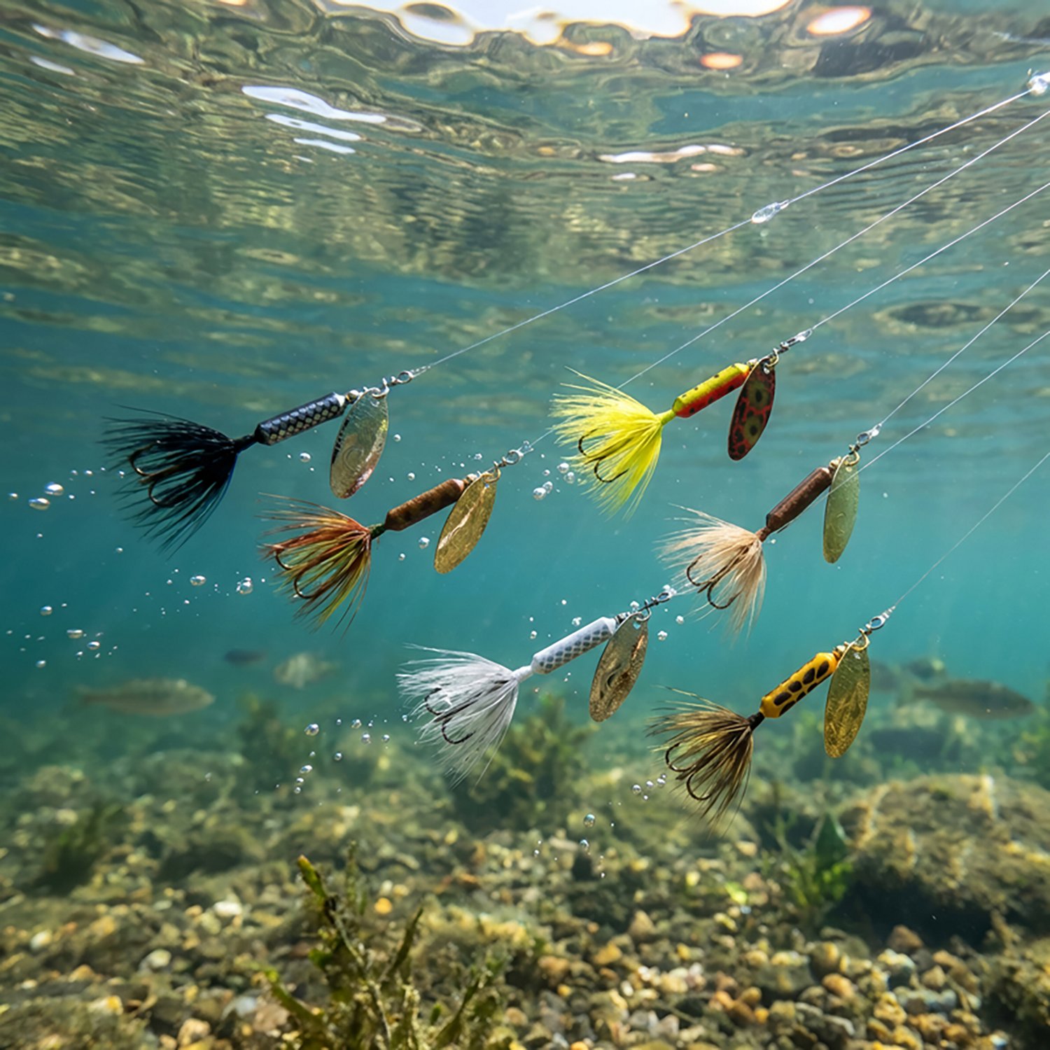 Worden's Rooster Tail 1/8 oz PDQ Baits 6-Pack                                                                                    - view number 2