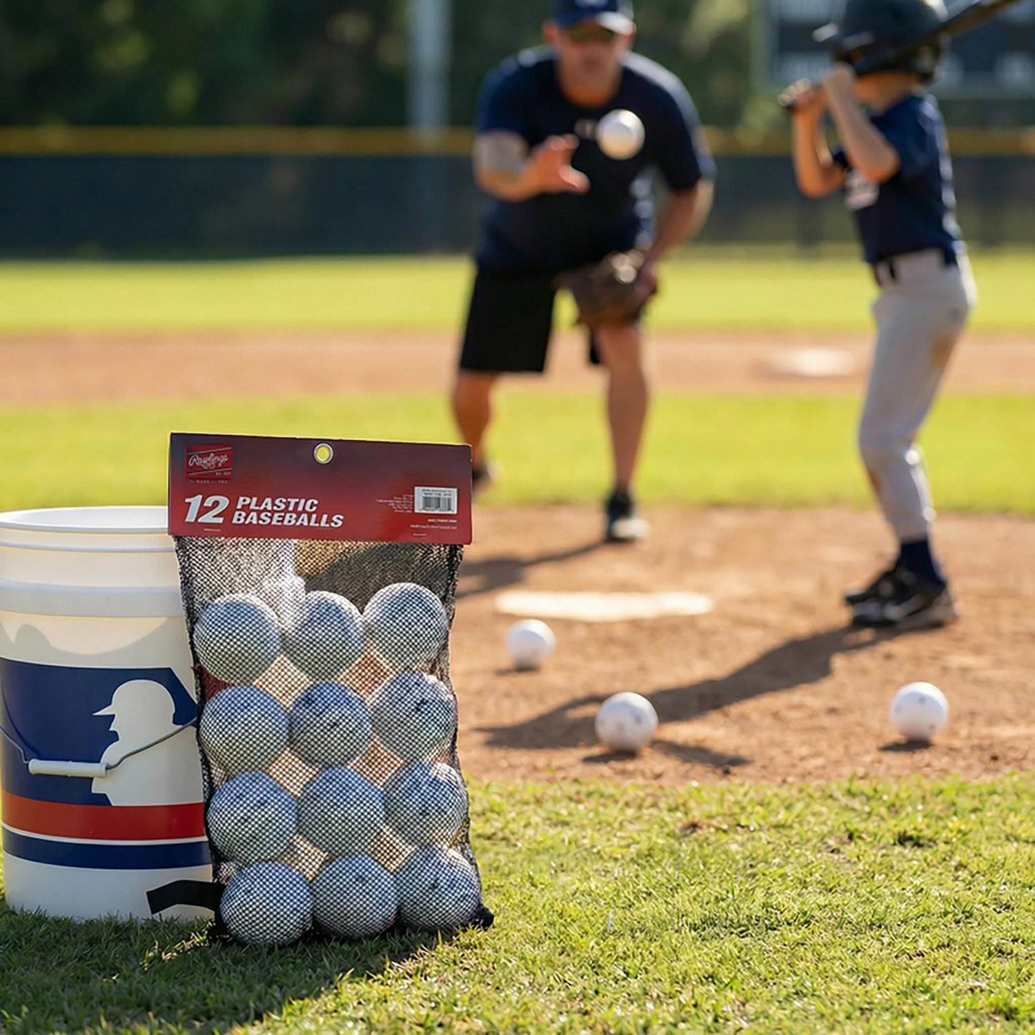 Rawlings 9 in Plastic Baseballs 12-Pack | Academy