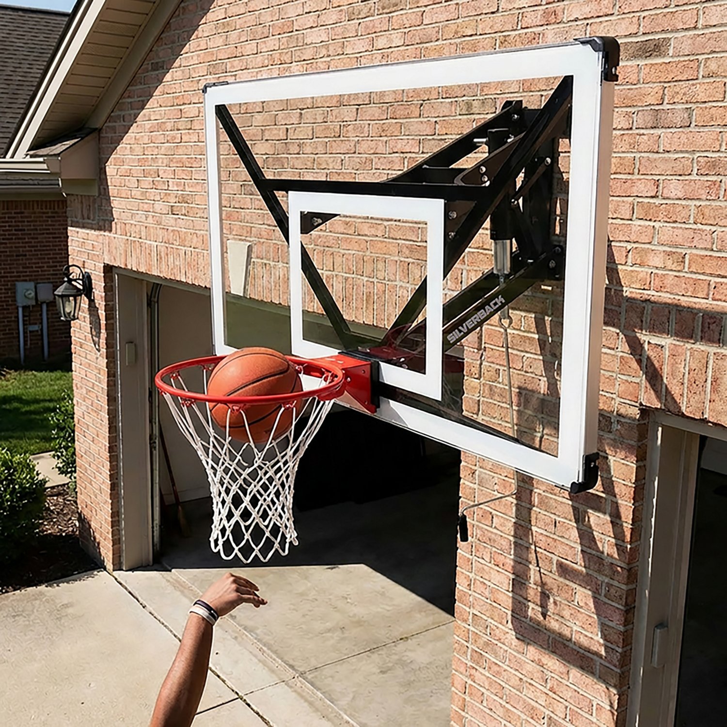 Silverback NXT 54 in Steel Wall-Mounted Basketball Hoop