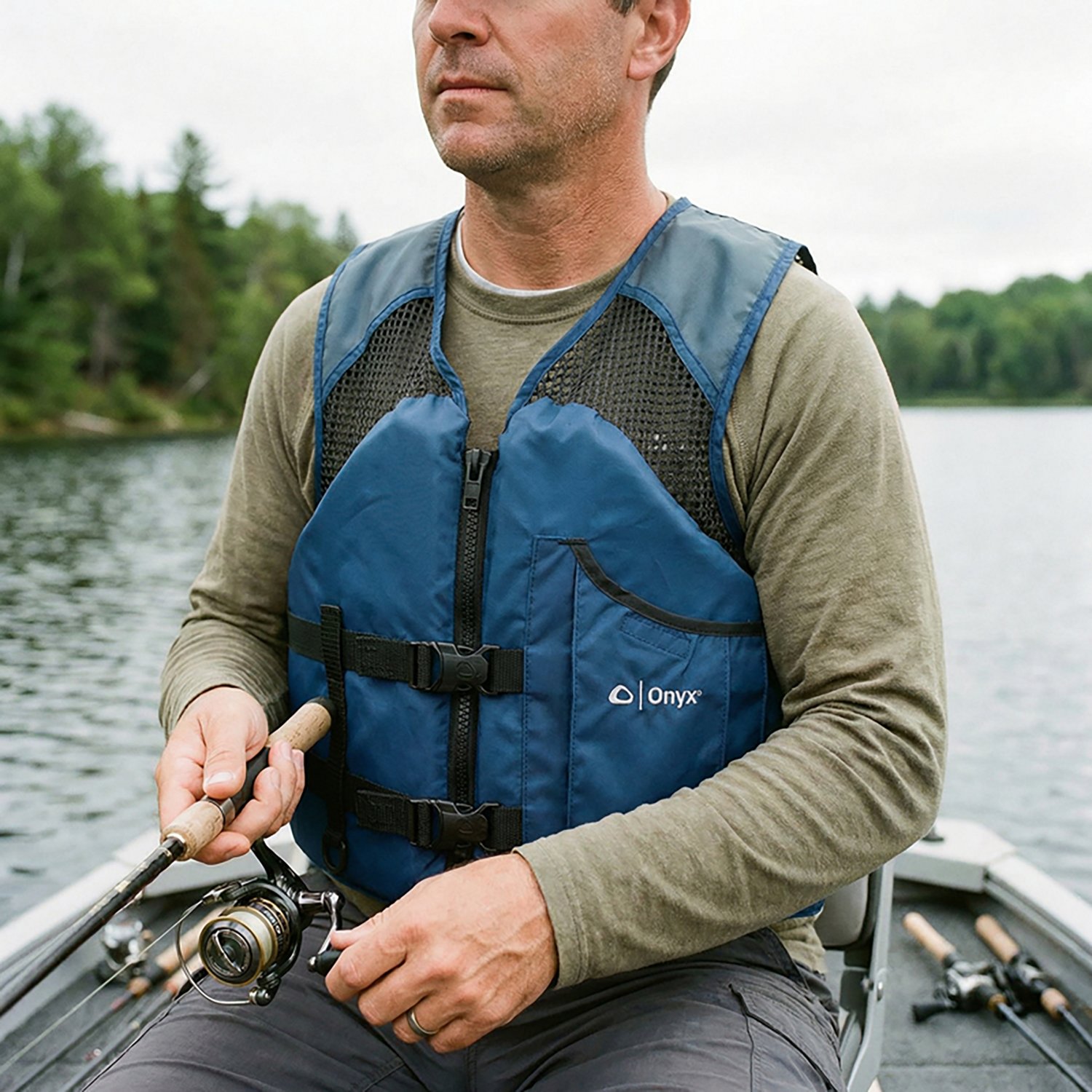 Onyx Outdoor Adults' Mesh Classic Sport Vest                                                                                     - view number 2