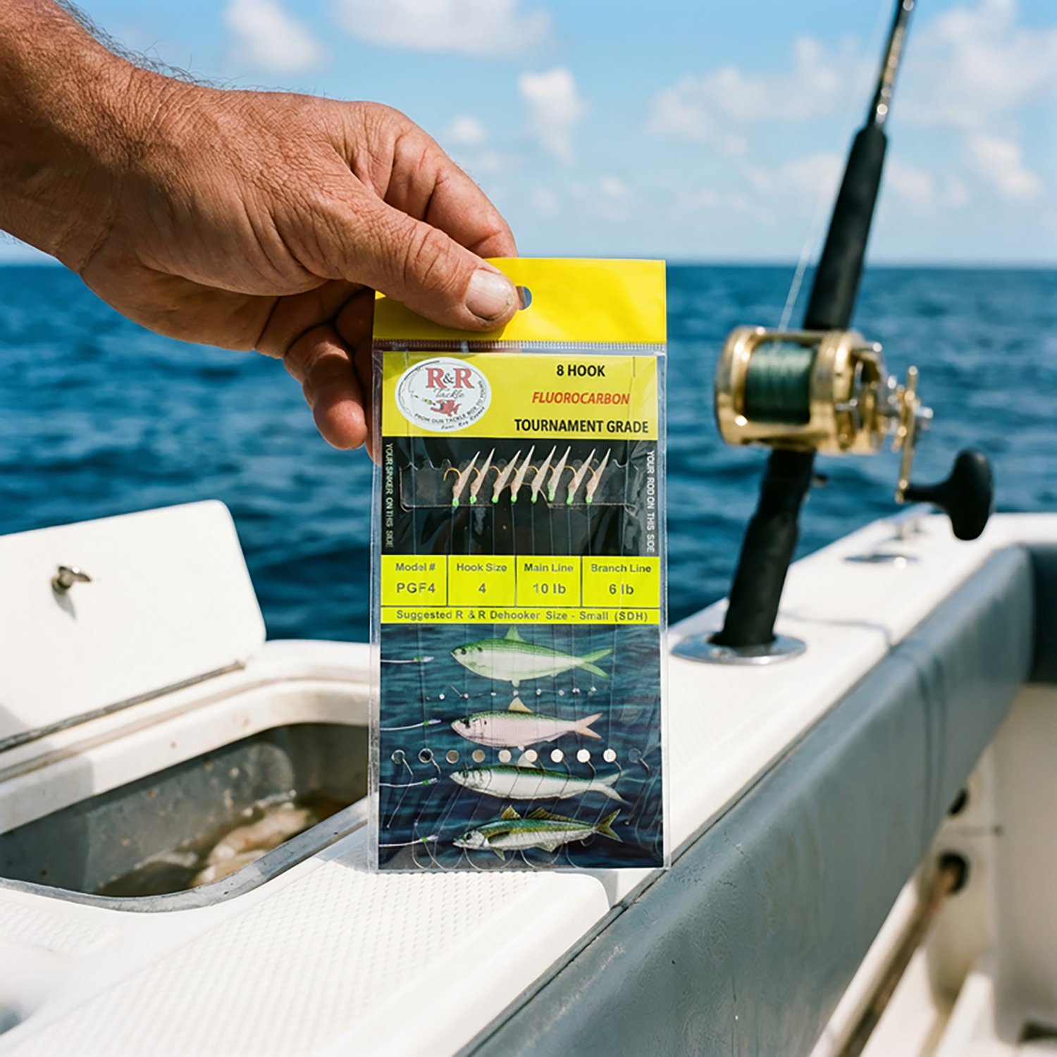 R&R Tackle Fluorocarbon Tournament Grade Sabiki Rigs 8-Pack - view number 2