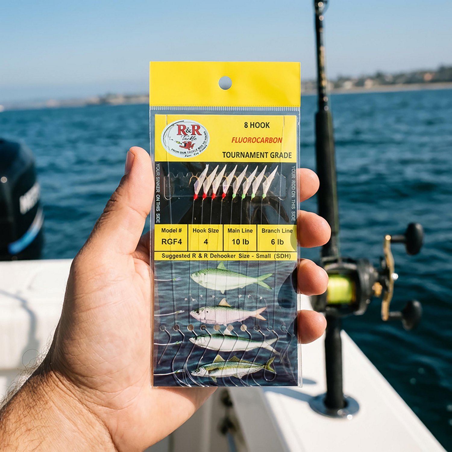 R&R Tackle Fluorocarbon Tournament Grade Sabiki Rigs 8-Pack - view number 2