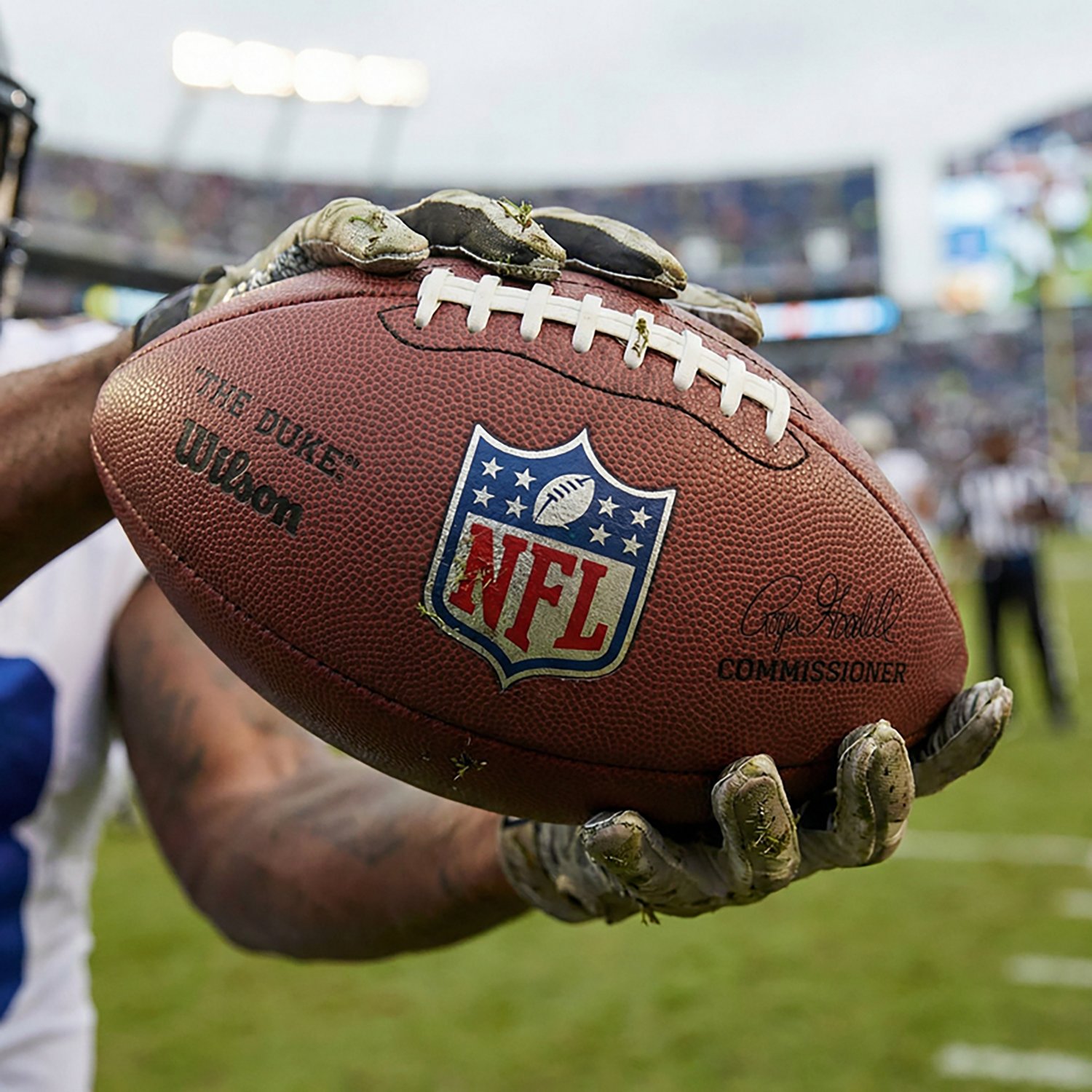 Wilson The Duke Metallic Edition Pro Replica Football                                                                            - view number 5