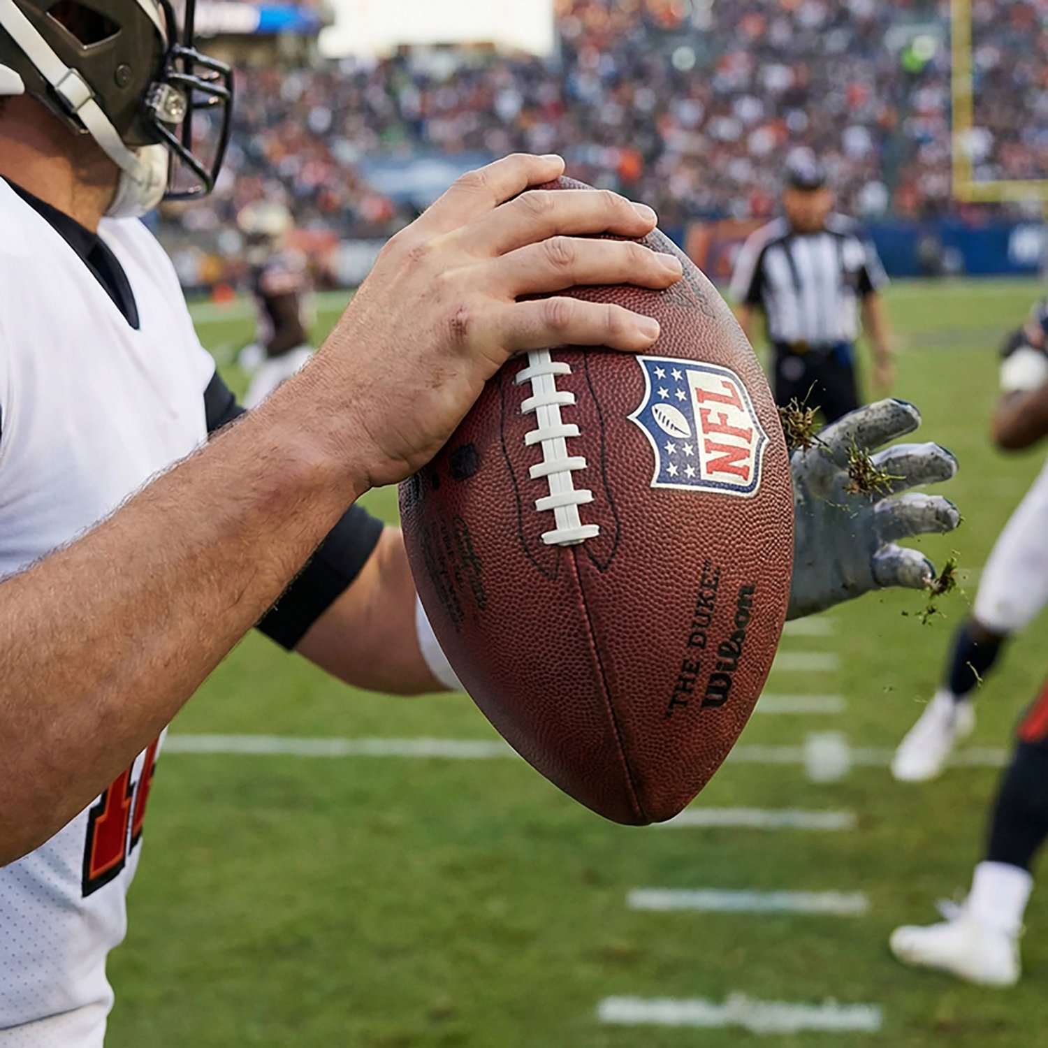 Wilson The Duke Metallic Edition Pro Replica Football                                                                            - view number 6