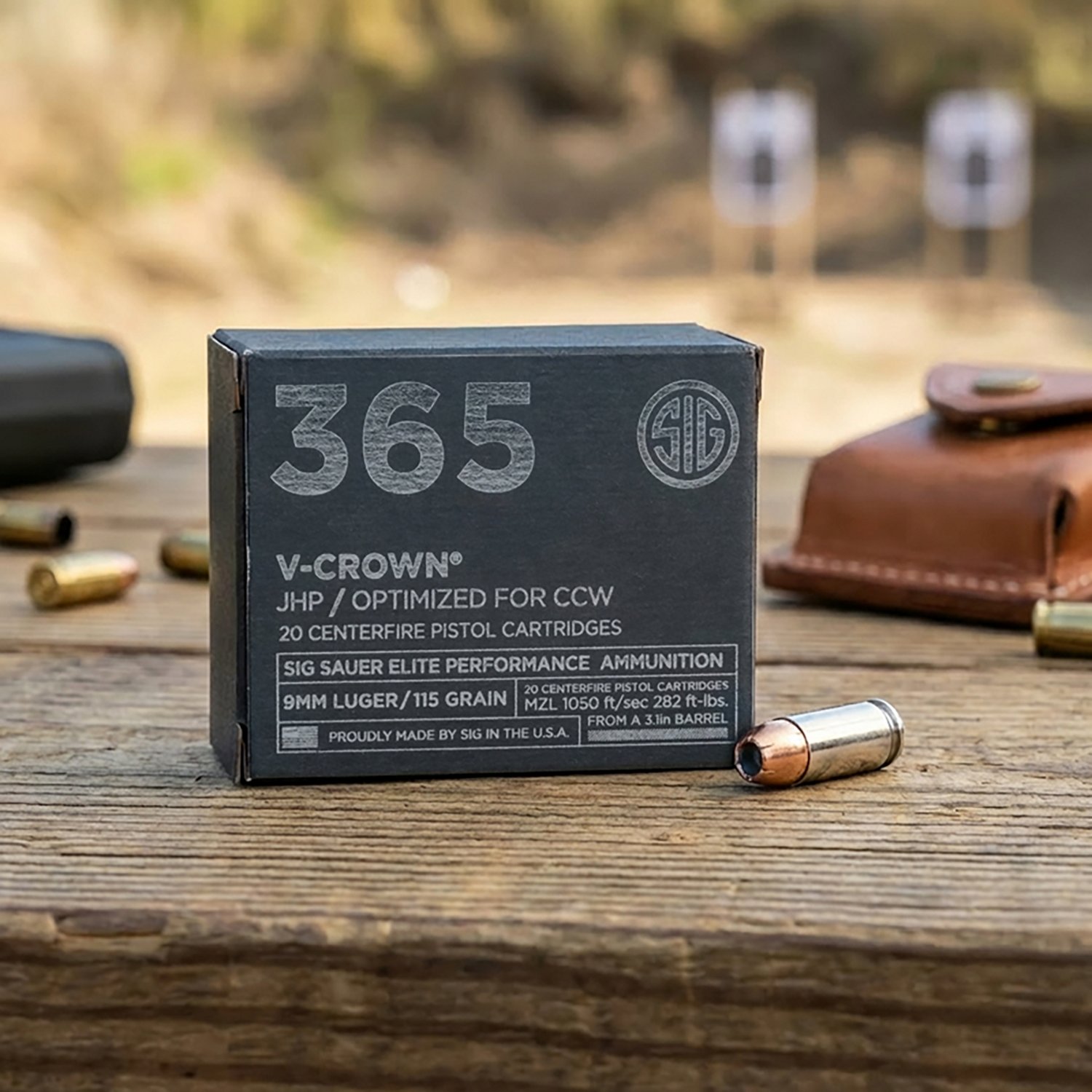 SIG SAUER V-Crown 365 9mm Luger 115-Grain Pistol Brass Ammunition - 20 Rounds - view number 2