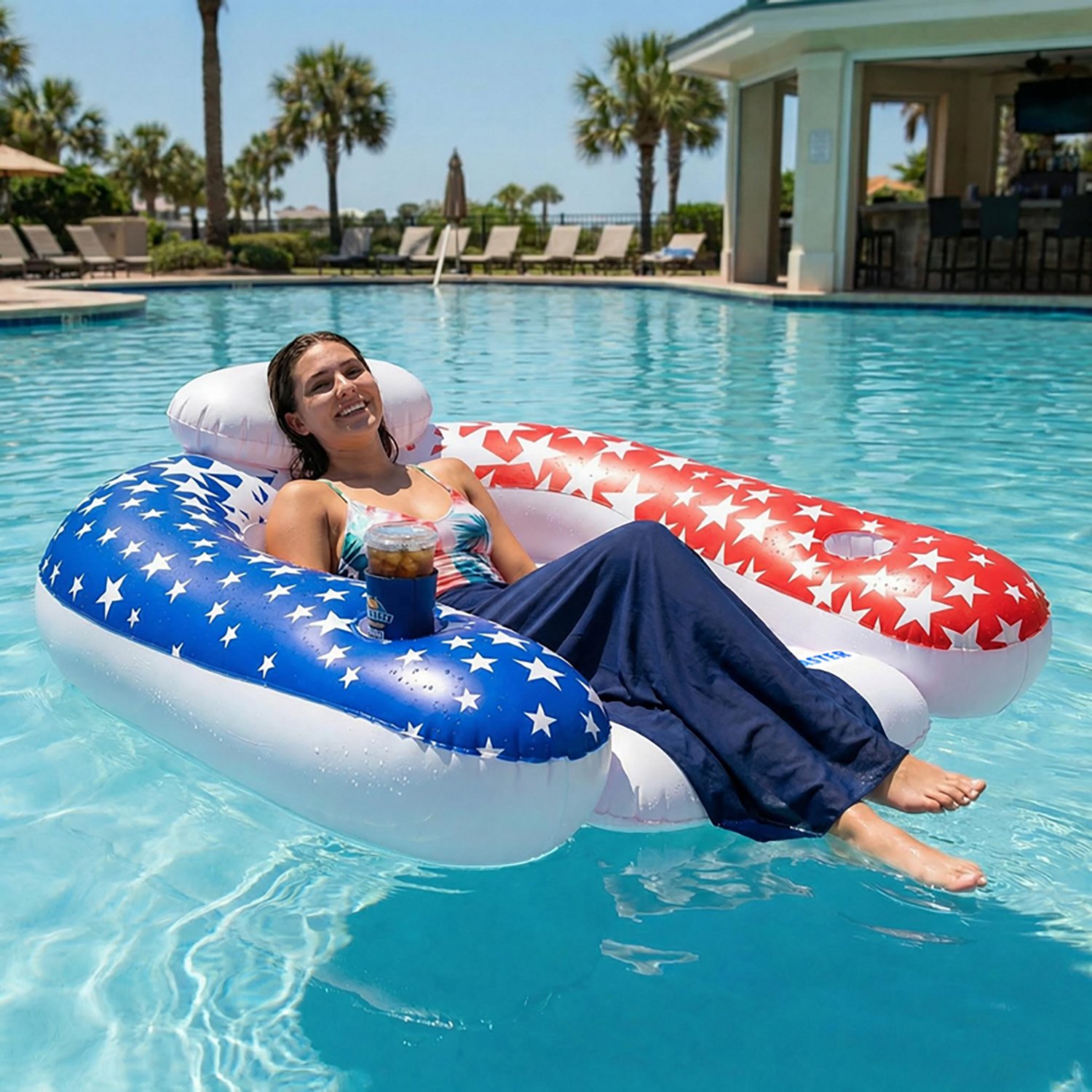 Poolmaster American Stars Paradise Pool Float Chair                                                                              - view number 5