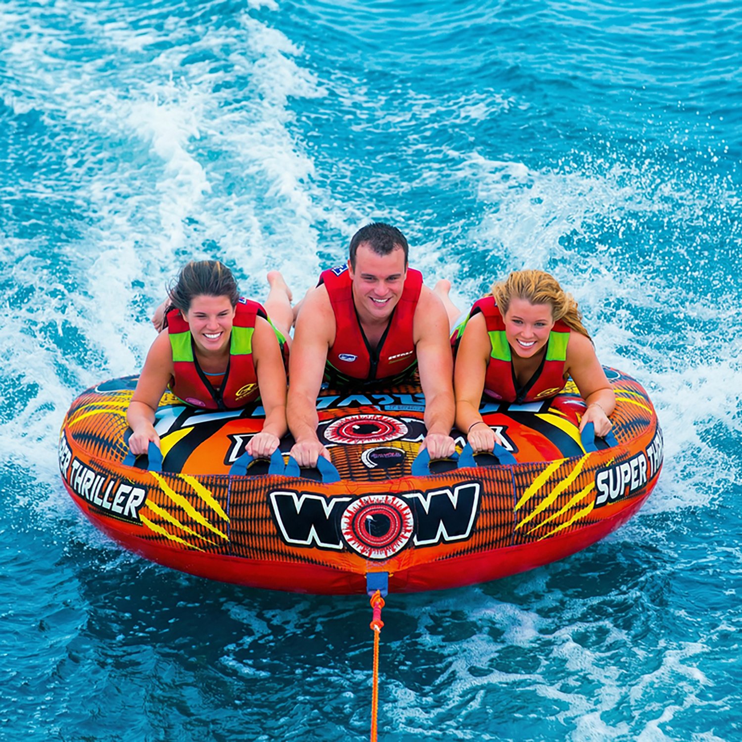 WOW Watersports Super Thriller 3-Person Inflatable Towable Tube                                                                  - view number 2