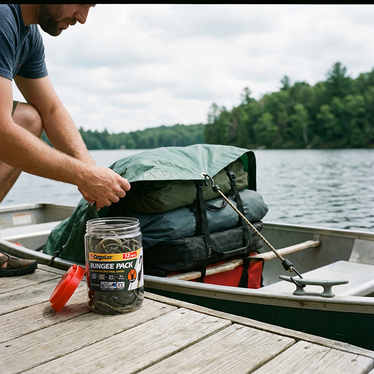 CargoLoc Injection Molded Hooks Bungee Pack Camo - view number 2