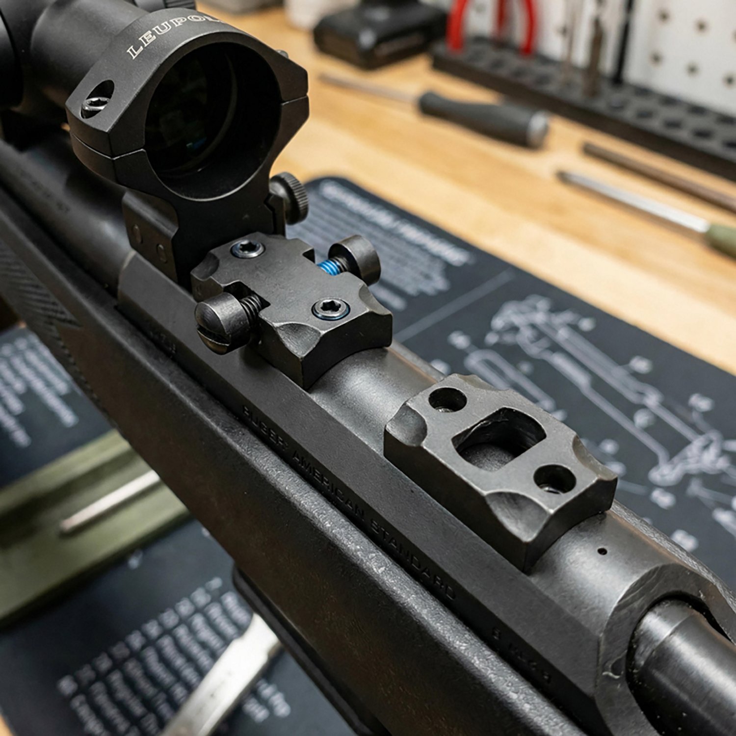 Leupold 171903 Standard Style Black Matte 2-Piece Base for Ruger American Rifles - view number 2