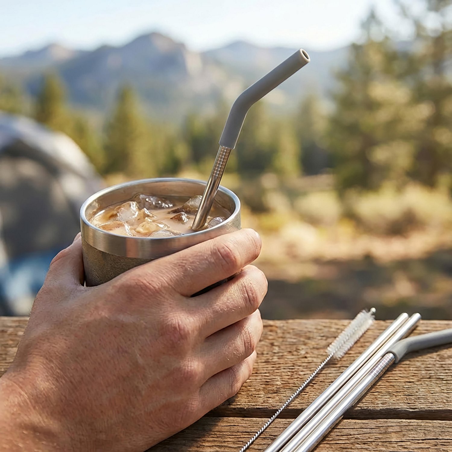 Magellan Outdoors Reusable Straw Set - view number 3