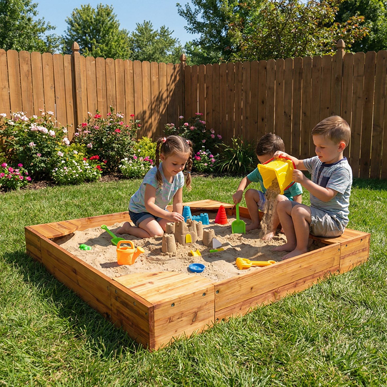 KidKraft Backyard Sandbox - view number 6
