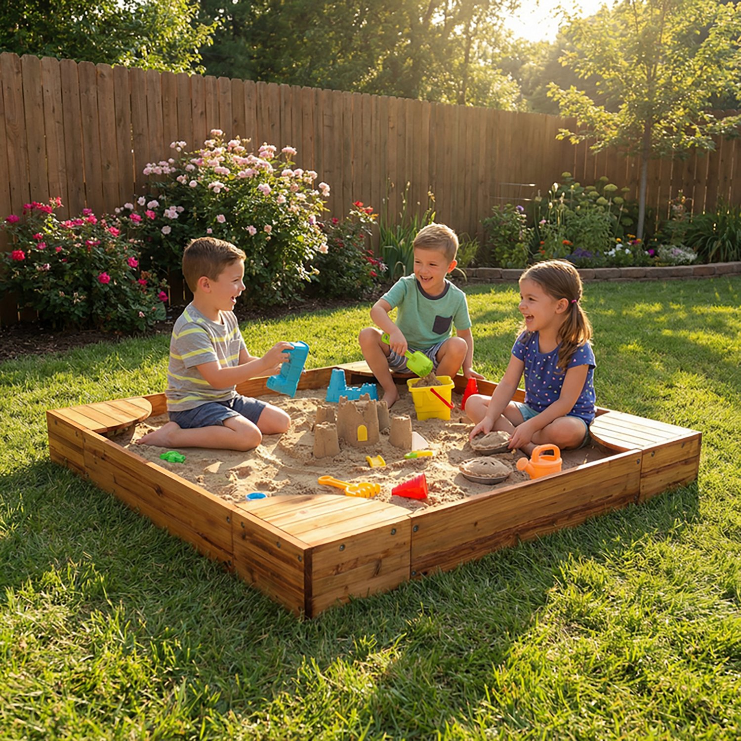 KidKraft Backyard Sandbox - view number 7