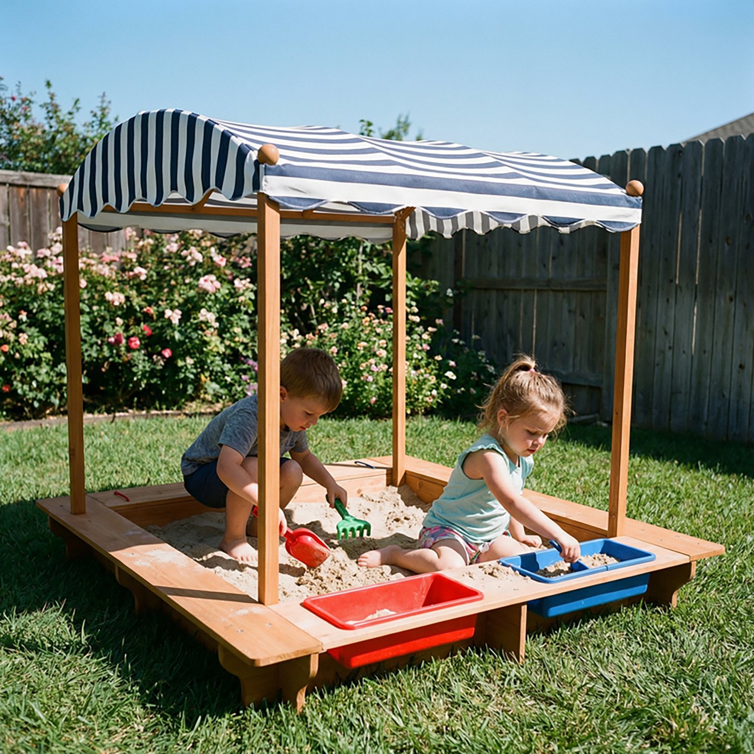 KidKraft Outdoor Sandbox with Canopy | Academy