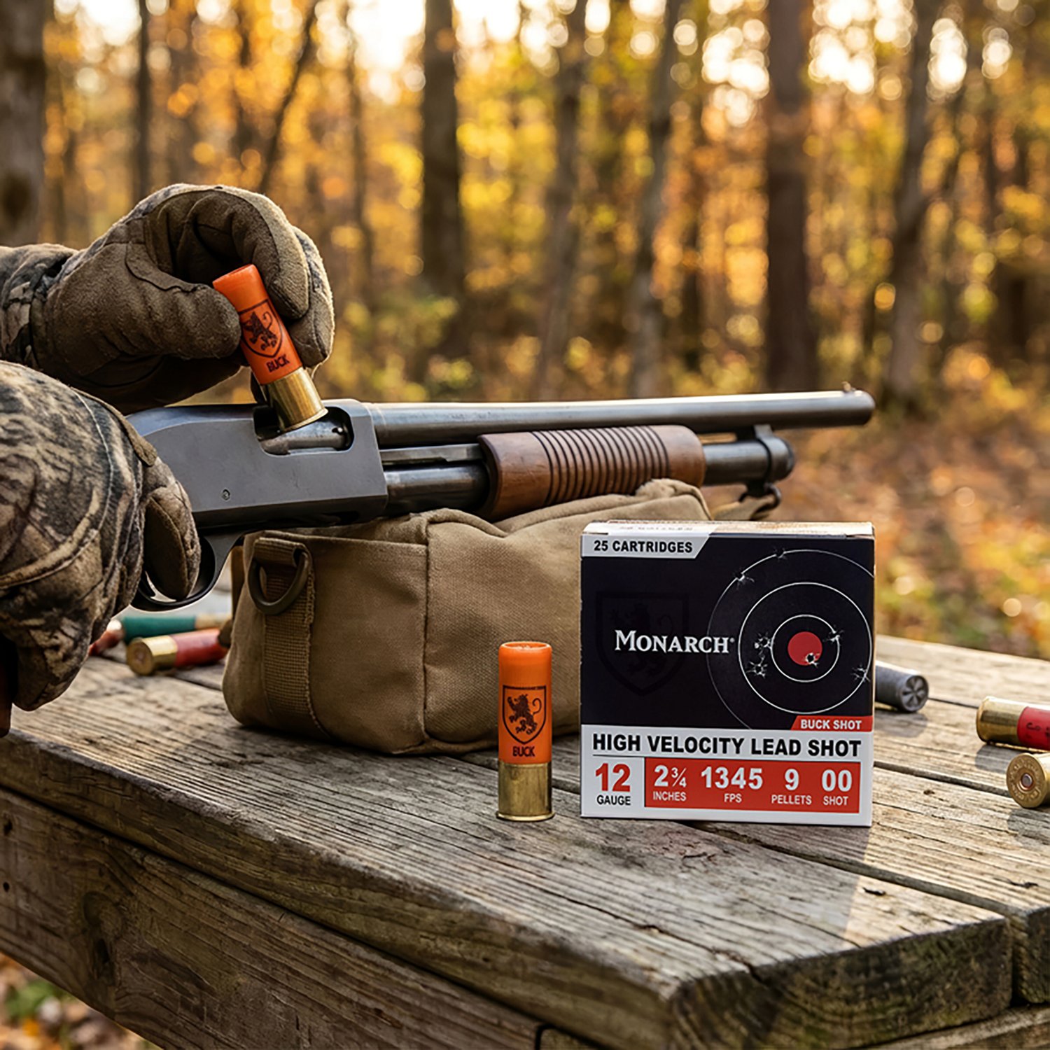 Monarch High Velocity 12 Gauge Buck Shotshells - 25 Rounds - view number 3