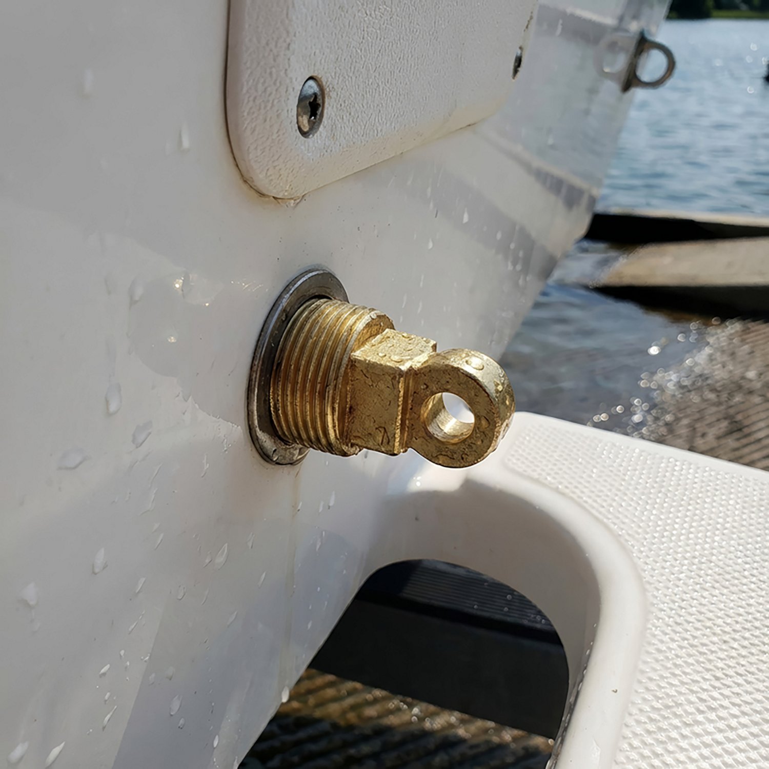 Marine Raider Easy Screw Garboard Drain Plug with Loop - view number 2