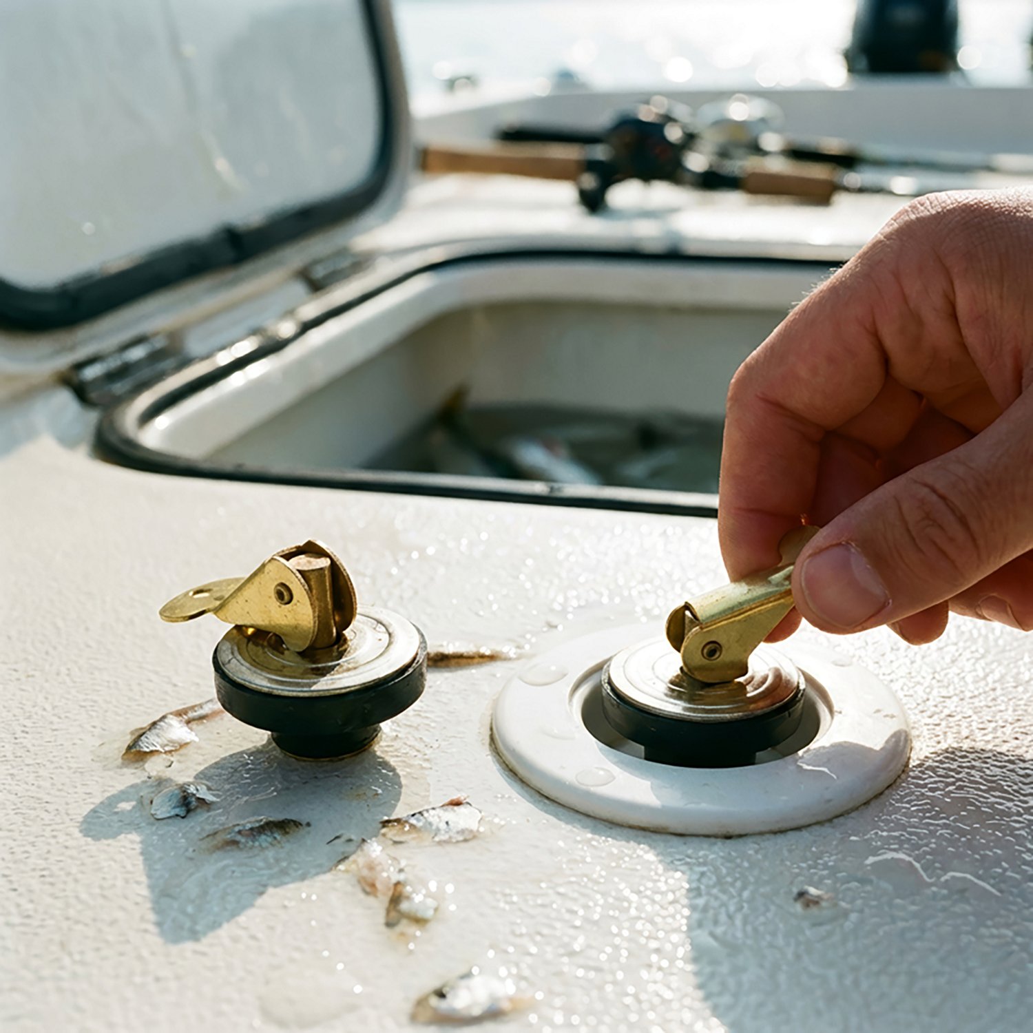Marine Raider Brass Baitwell Drain Plugs - view number 2
