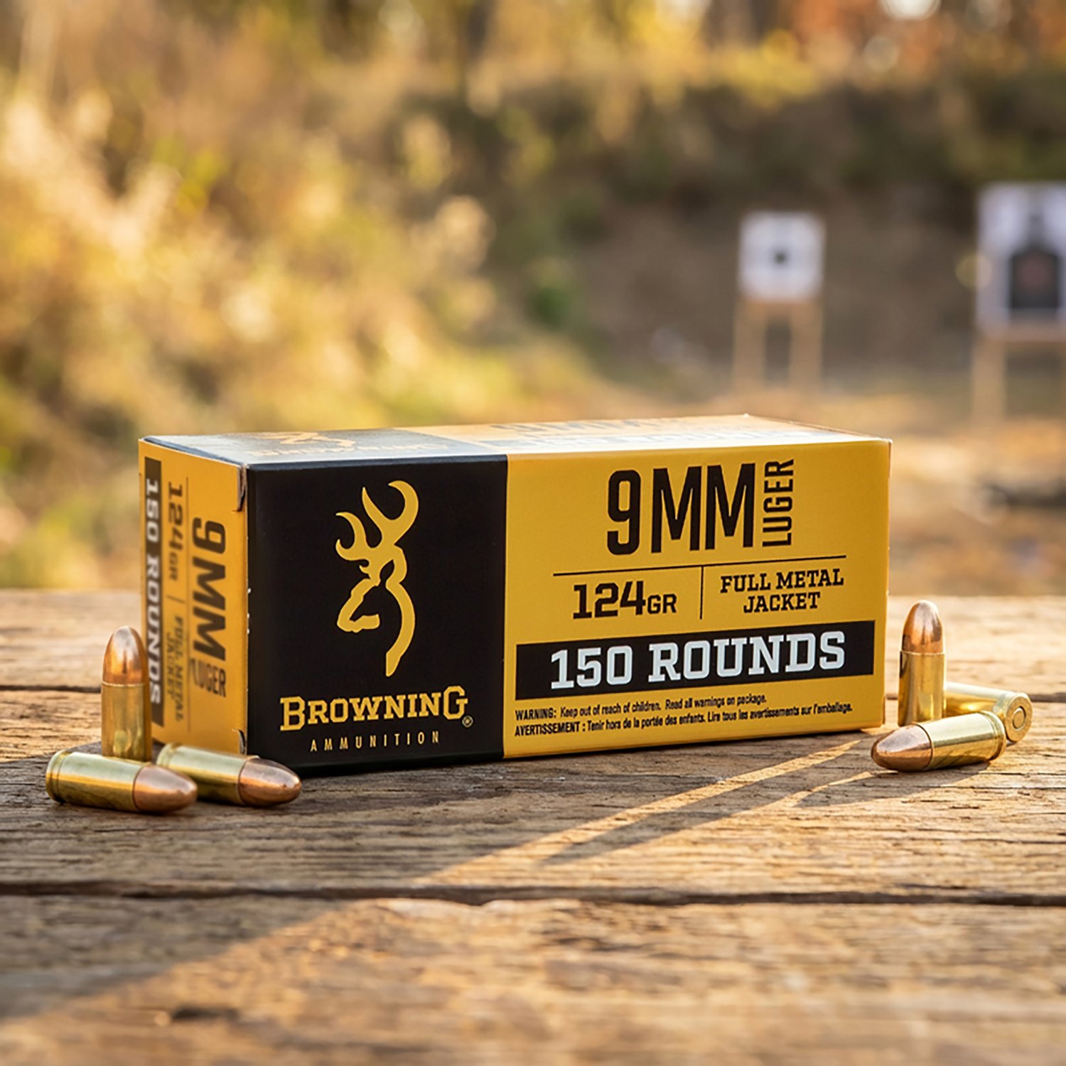Browning FMJ 9mm 124-Grain Centerfire Ammunition - 150 Rounds - view number 2
