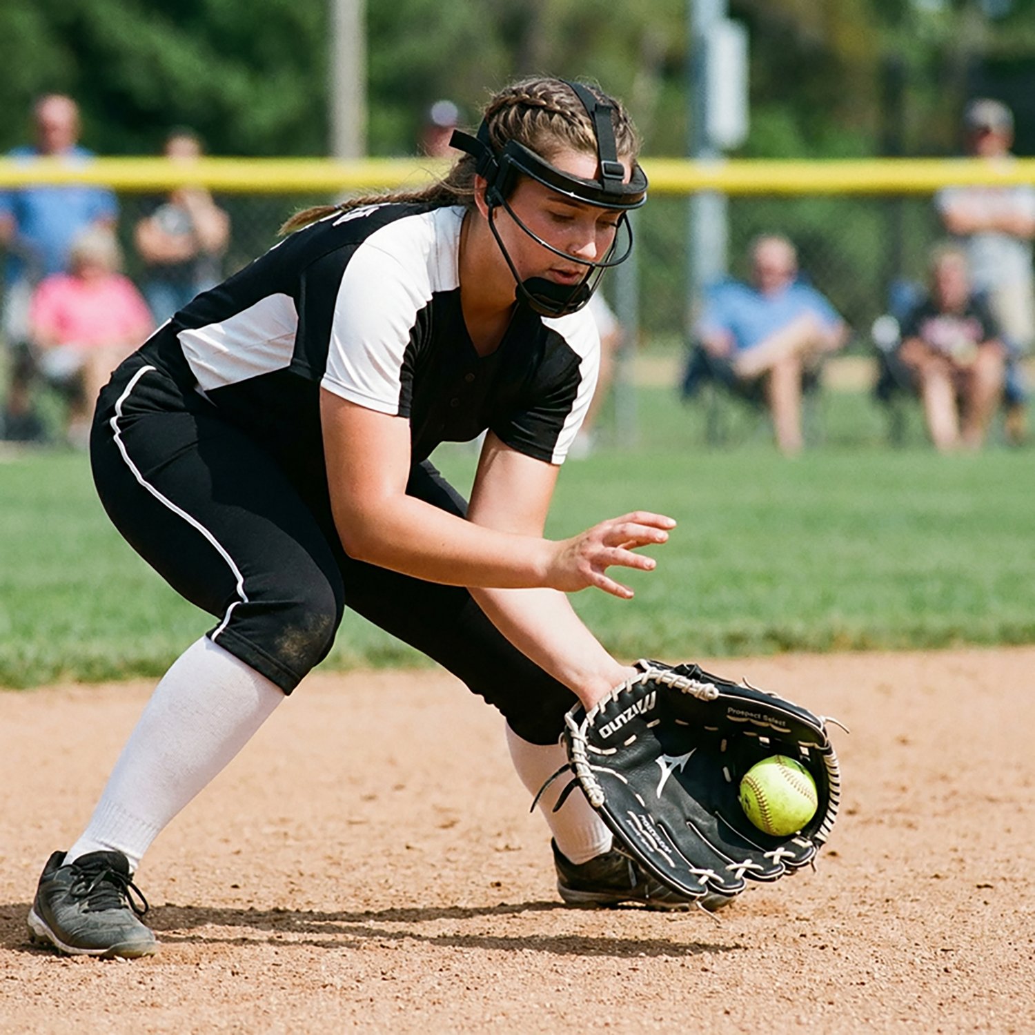 Mizuno GPSL1200F3 Prospect Select Fastpitch Softball Glove 12", Right Hand Throw, BLACK - view number 5