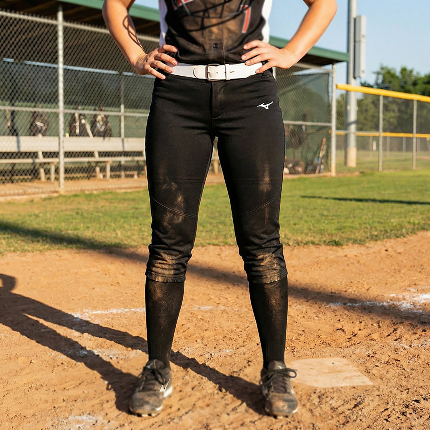 Mizuno Women's Belted Stretch Softball Pants                                                                                     - view number 3