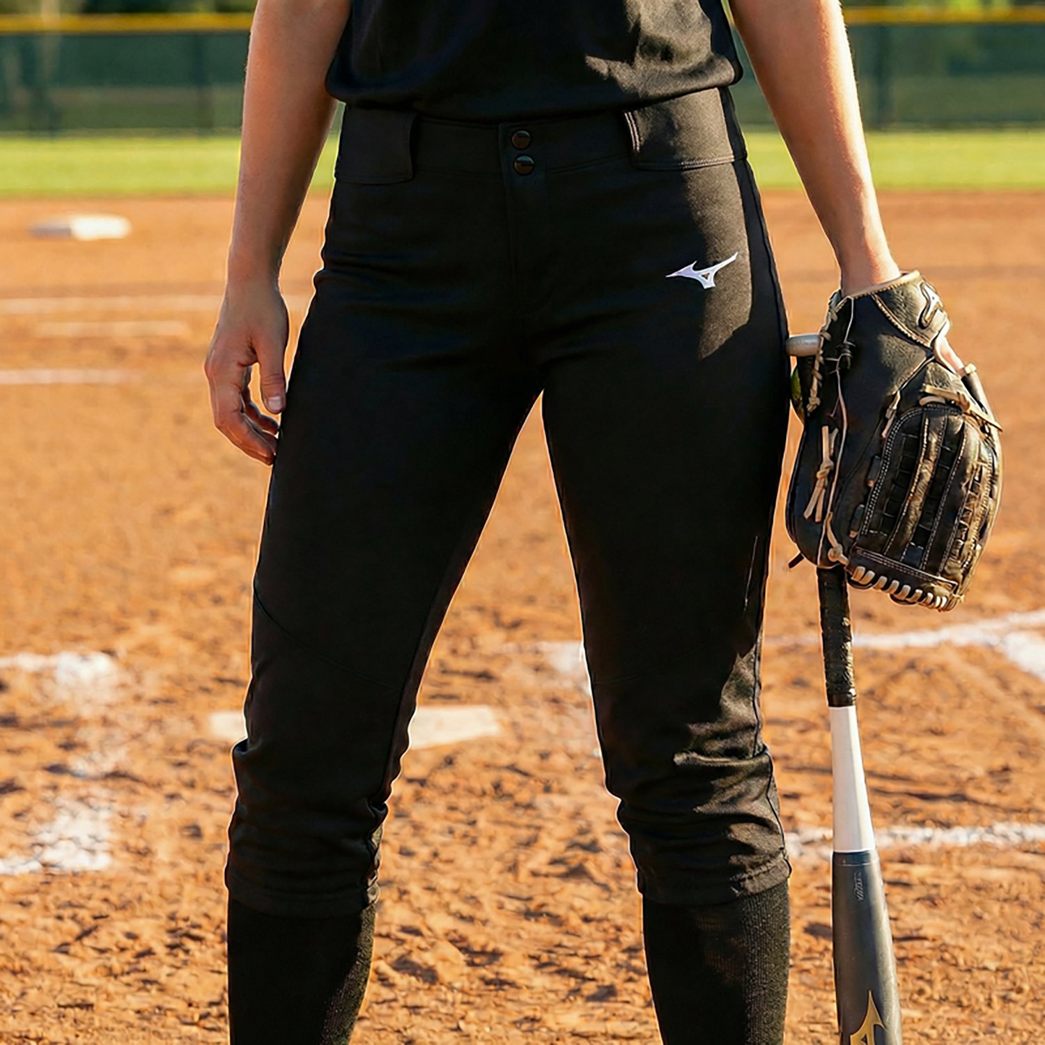 Mizuno Women's Belted Stretch Softball Pants                                                                                     - view number 4