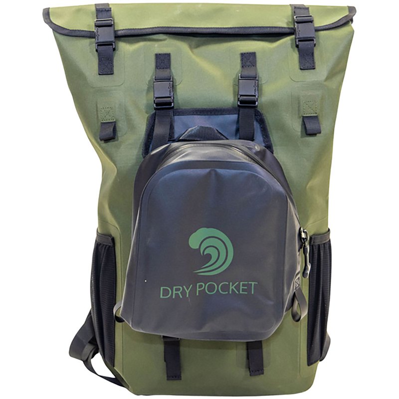 1175 30 Liter Murphy Waterproof Floating Dry Bag Backpack with Blind Bag, Hunter Green