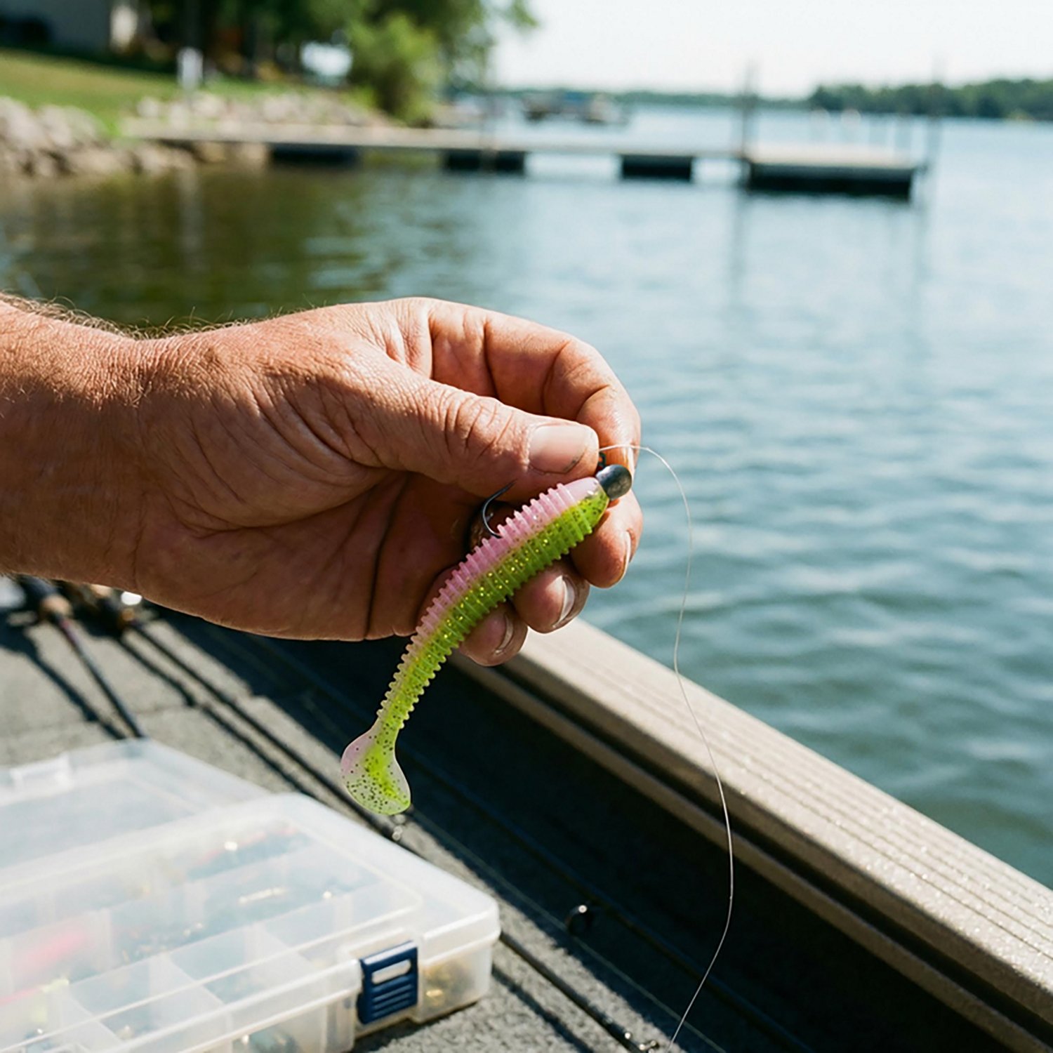 Bass Assassin Lures Lit'l Boss Saltwater Swimbait 6-Pack - view number 2