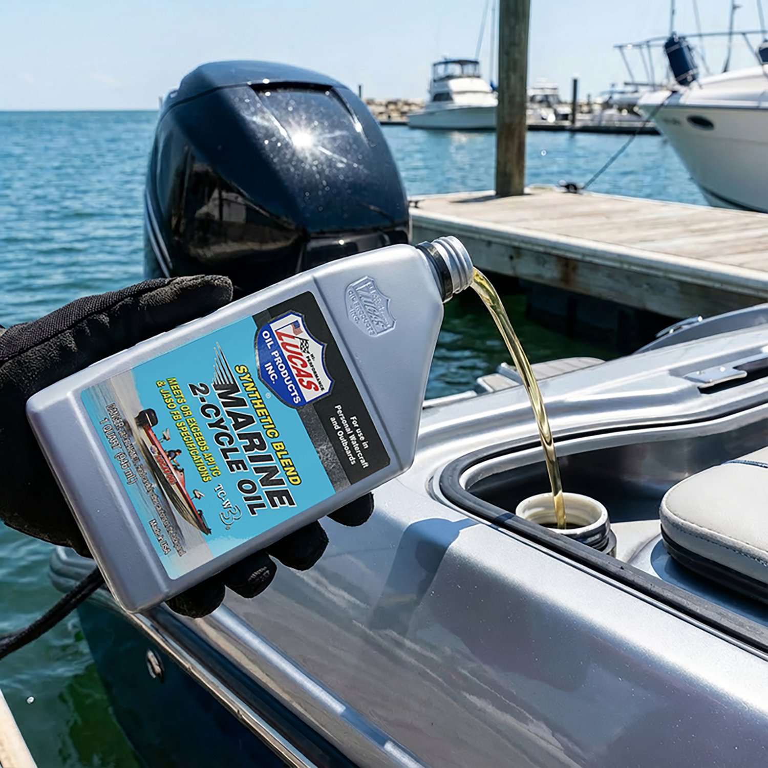 Lucas Oil Synthetic Blend 2-Cycle Marine Oil - view number 2