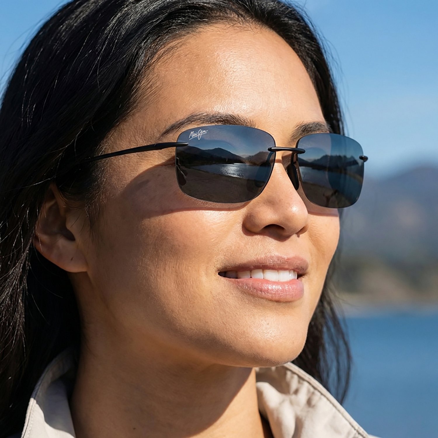 Maui Jim Hema Rimless Polarized Sunglasses - view number 4