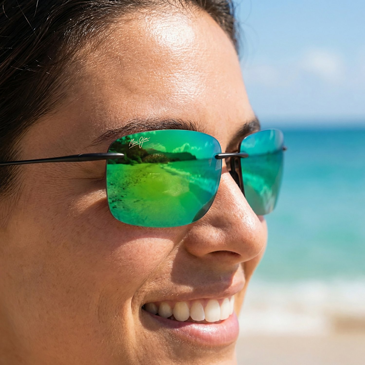 Maui Jim Hema Rimless Polarized Sunglasses - view number 4