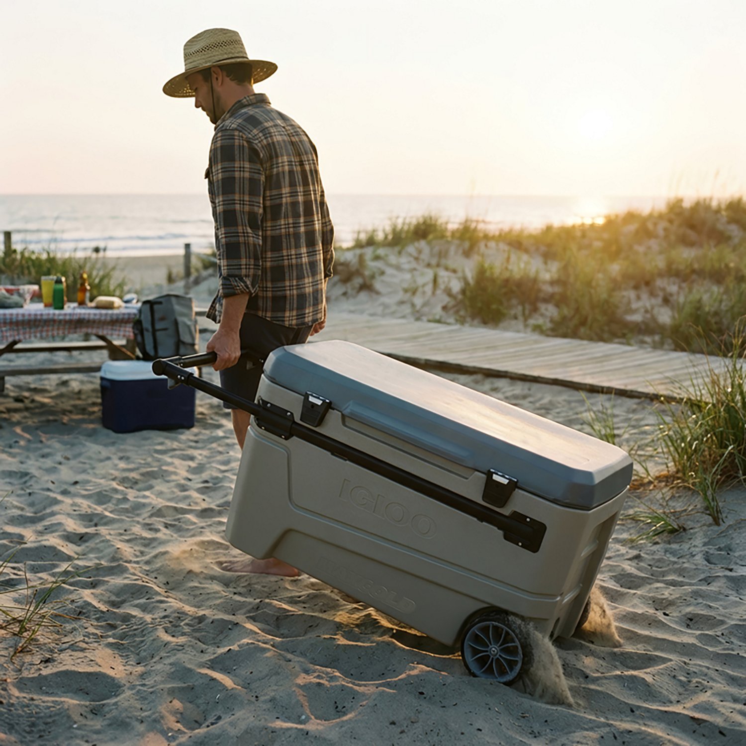 Igloo MaxCold Glide 110 qt Full-Size Wheeled Cooler - view number 2