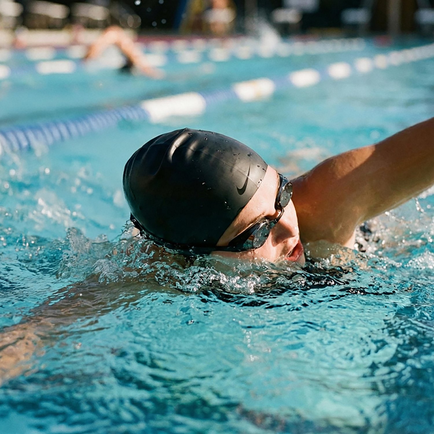Nike Adults' Solid Long Hair Swim Cap                                                                                            - view number 2