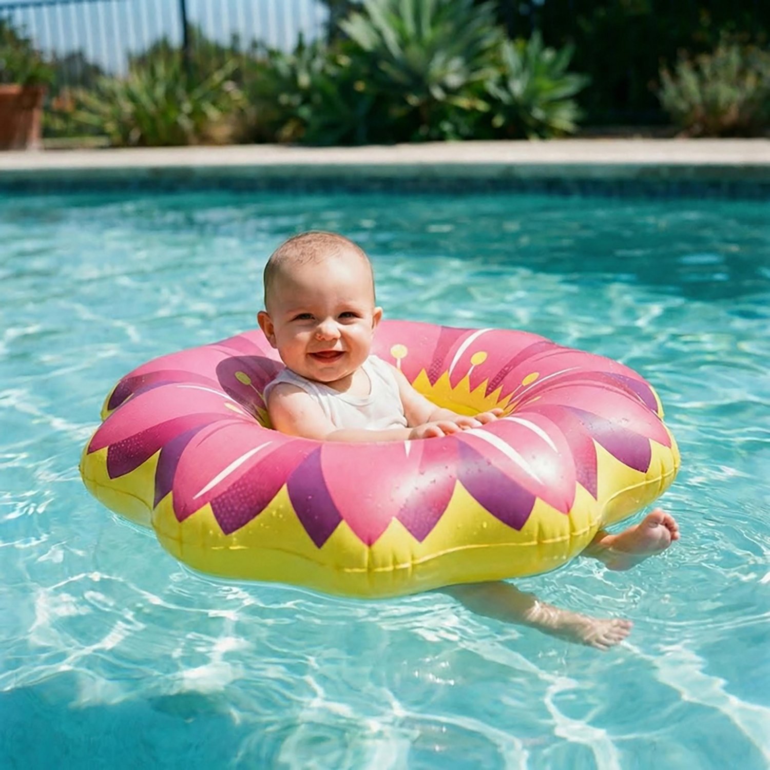 Poolmaster Learn-To-Swim Flower Baby Pool Float - view number 4