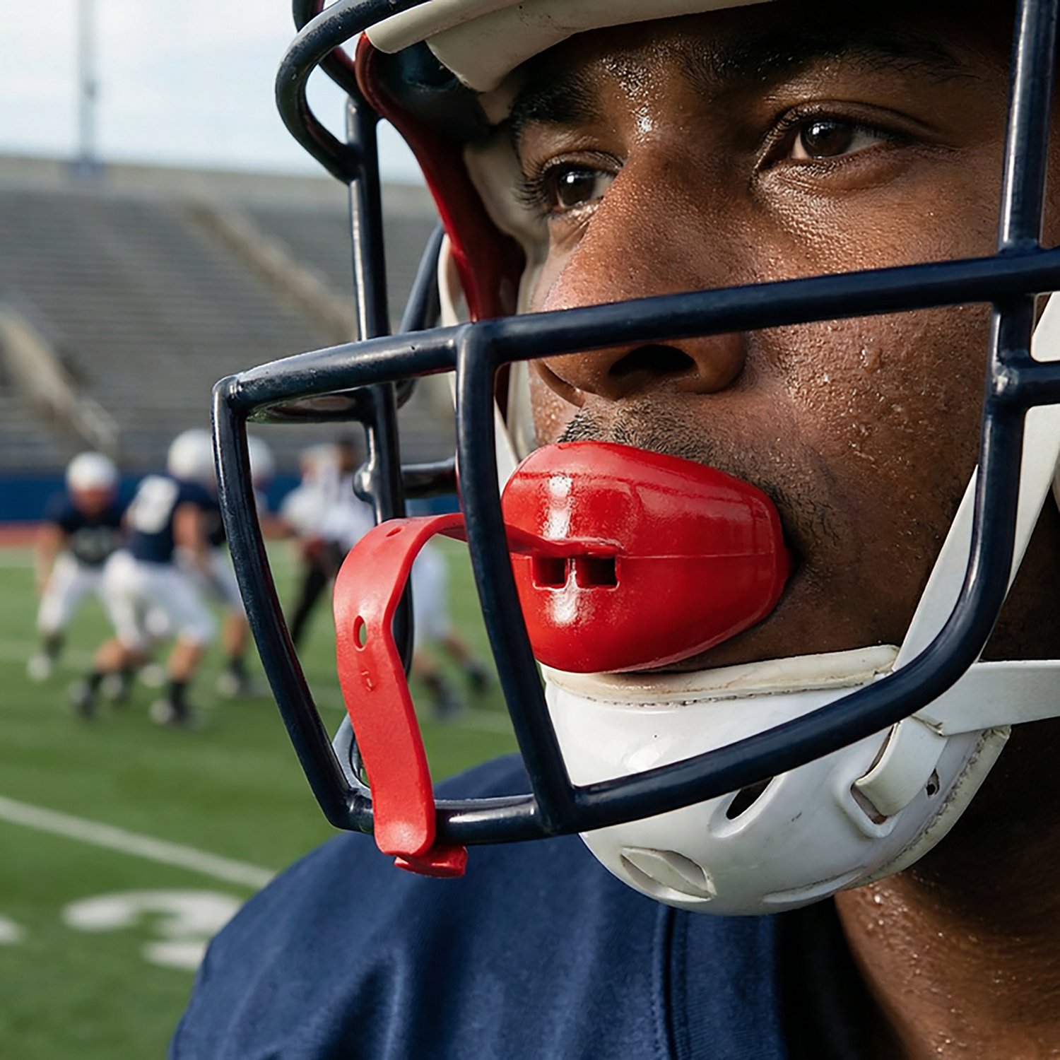 Markwort Adults' Vettex Model 25 DoubleGuard Mouth Guard with Lip Protection                                                     - view number 3