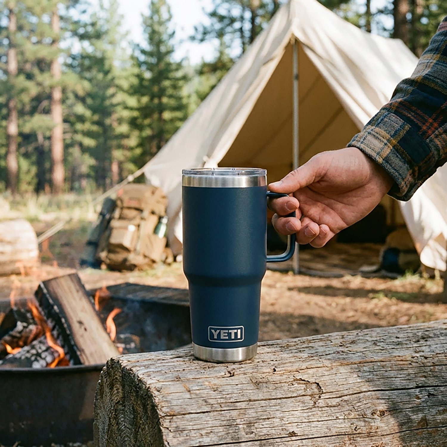 YETI Rambler 20 oz Travel Mug with Stronghold Lid