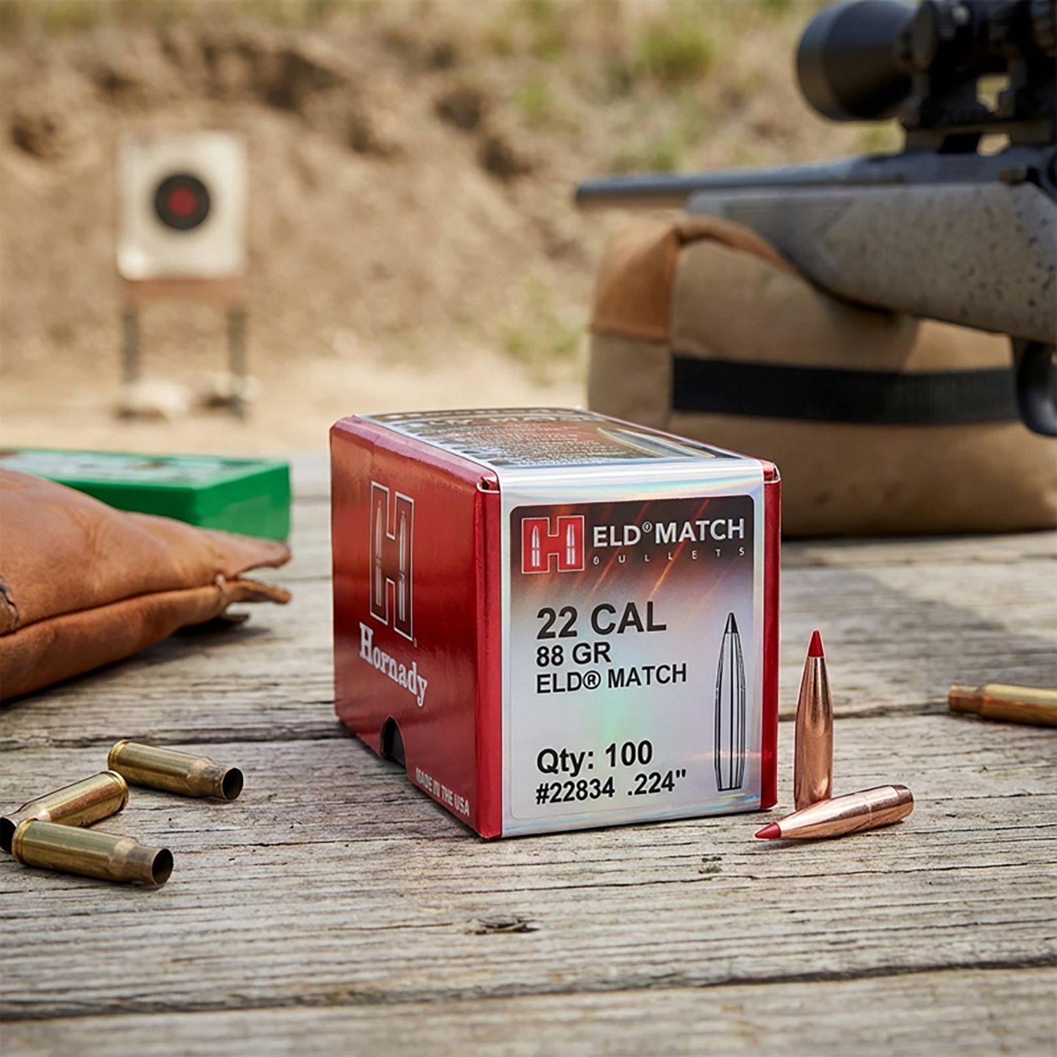 Hornady ELD Match .22 Caliber 88-Grain Rifle Reloading Bullets - view number 2