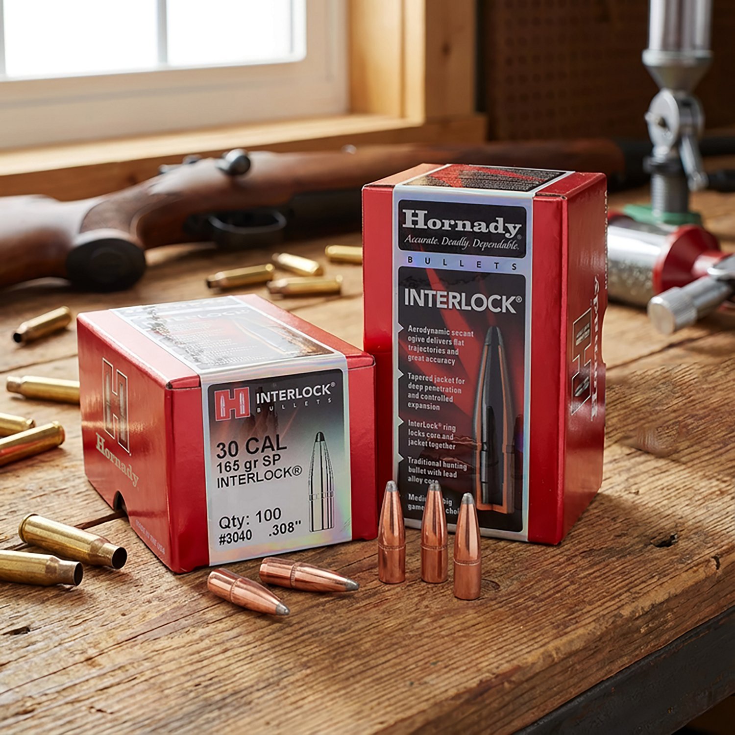 Hornady InterLock .308 165-Grain Reloading Bullets - view number 2