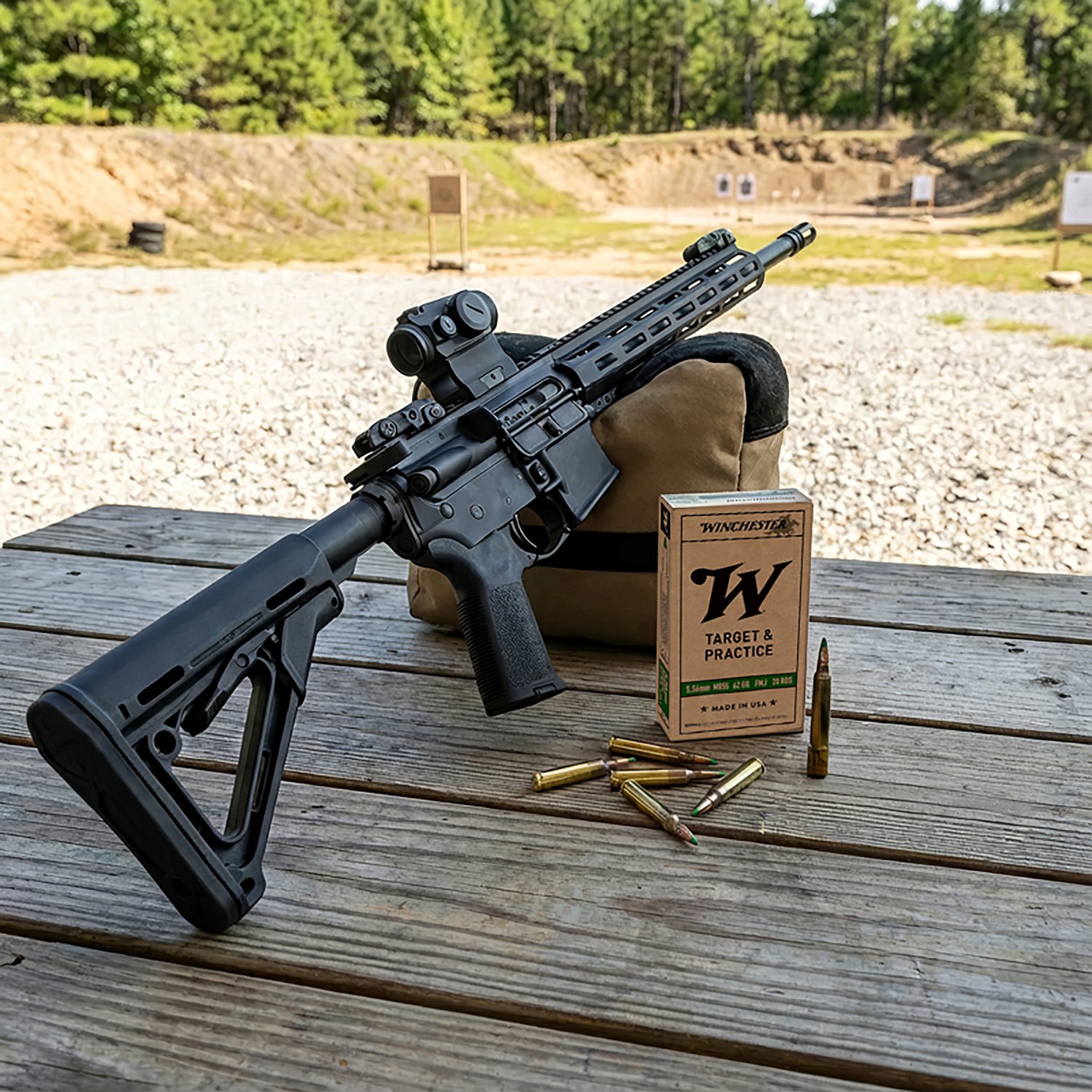 Winchester USA 5.56x45mm NATO 62-Grain Full Metal Jacket Steel Core Ammunition - 20 Rounds - view number 2