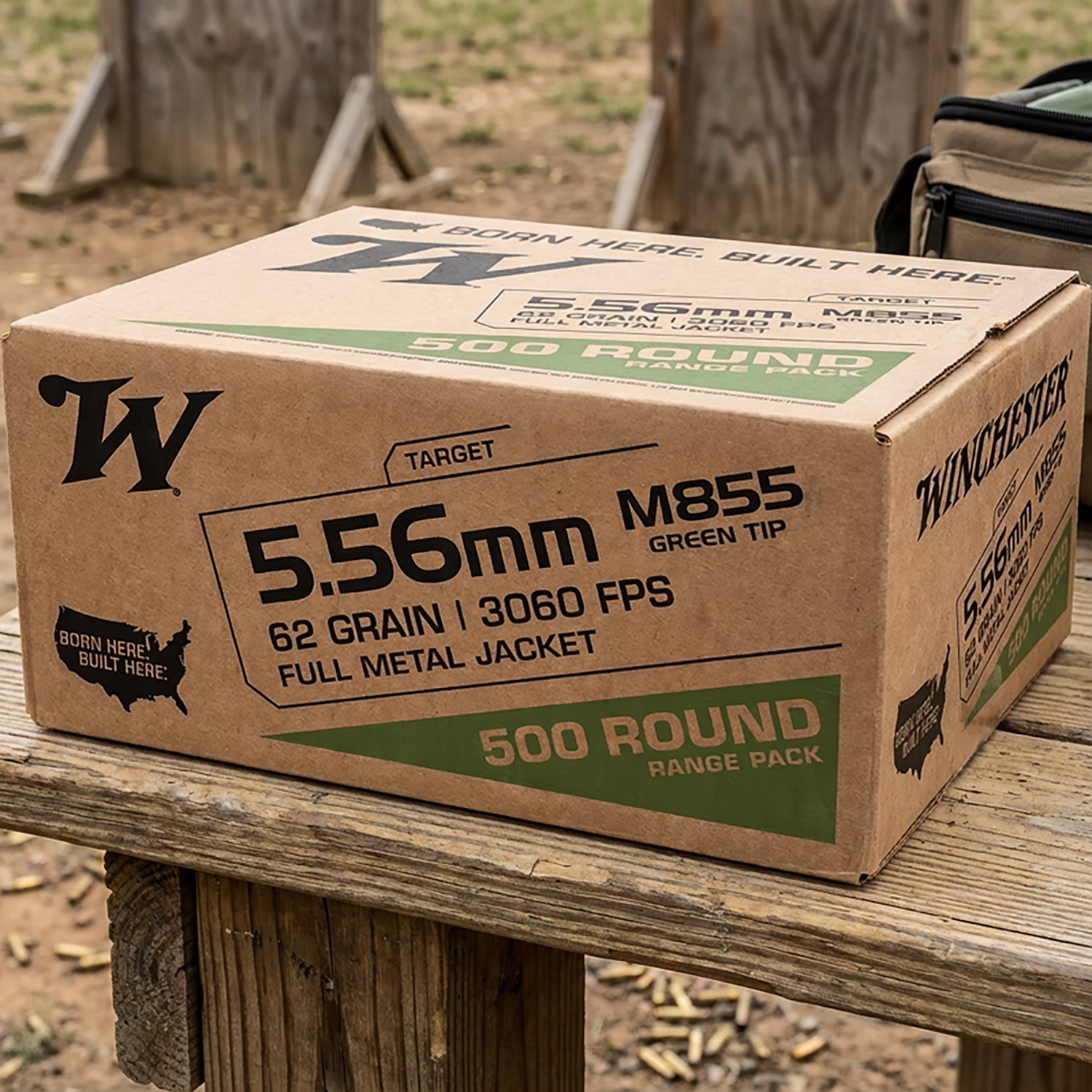 Winchester USA 5.56mm M855 Full Metal Jacket Steel Core Ammunition - 500 Rounds - view number 3