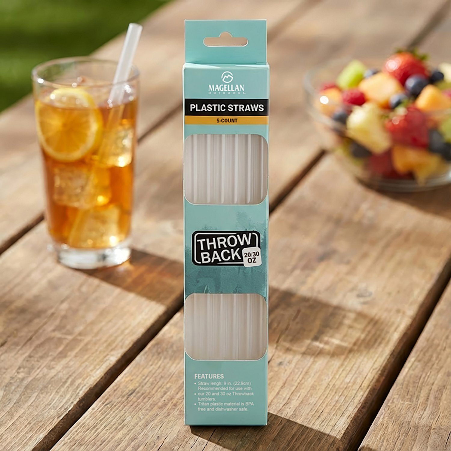 Magellan Outdoors Reusable Throwback Tumbler Straws 5-Pack - view number 3