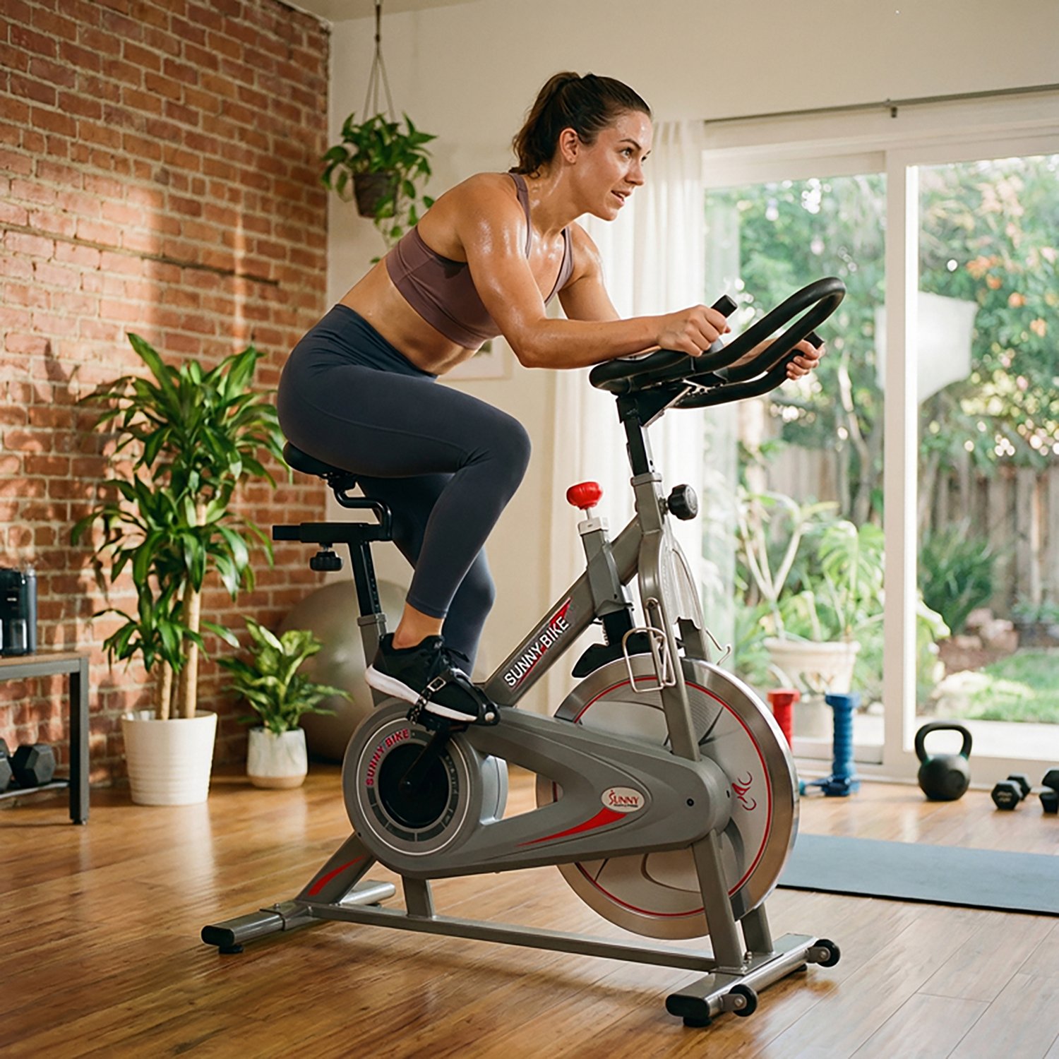 Sunny Health &Fitness Synergy Magnetic Indoor Cycling Bike