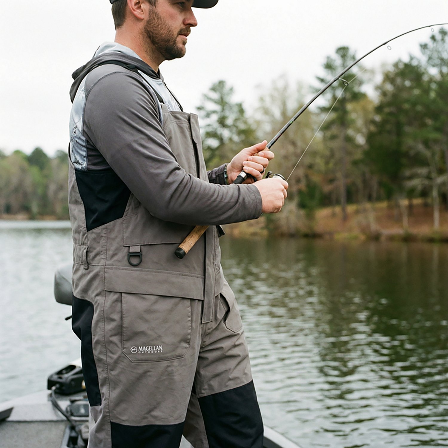 Magellan Outdoors Men's FishGear Overcast Bib                                                                                    - view number 8