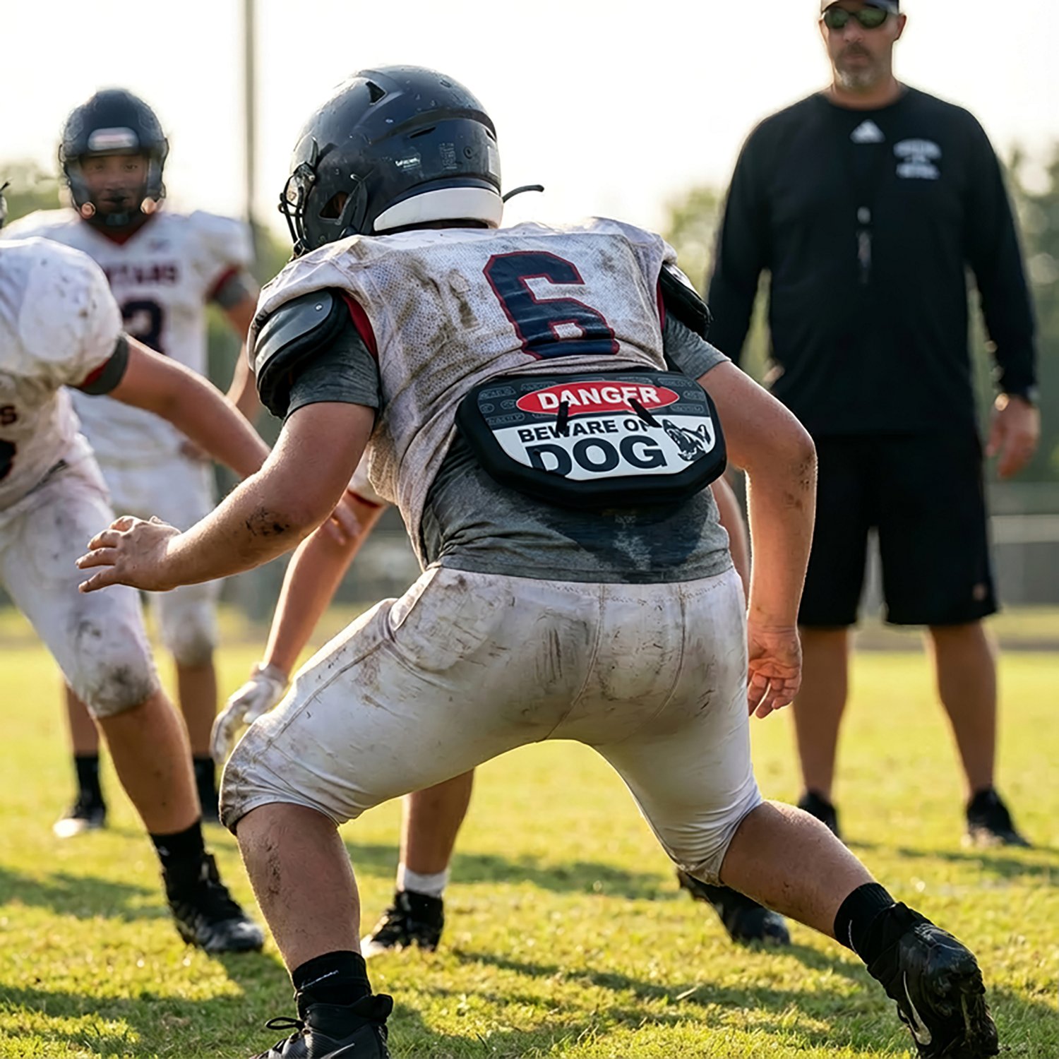 Battle Youth FB Beware of Dog Back Plate - view number 4