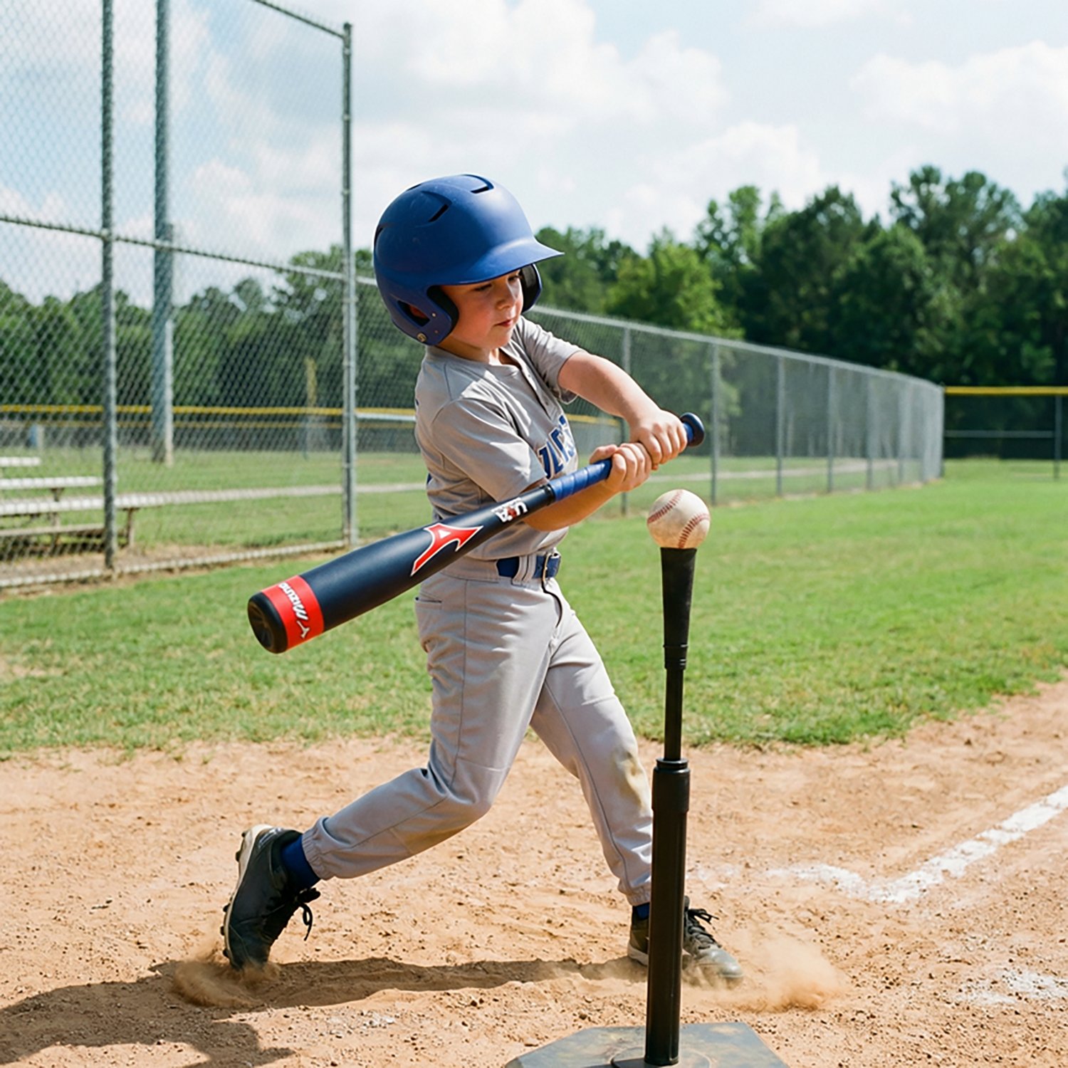 Mizuno Youth B21-Hot Metal Big Barrel USA T-Ball Bat (-12) - view number 6