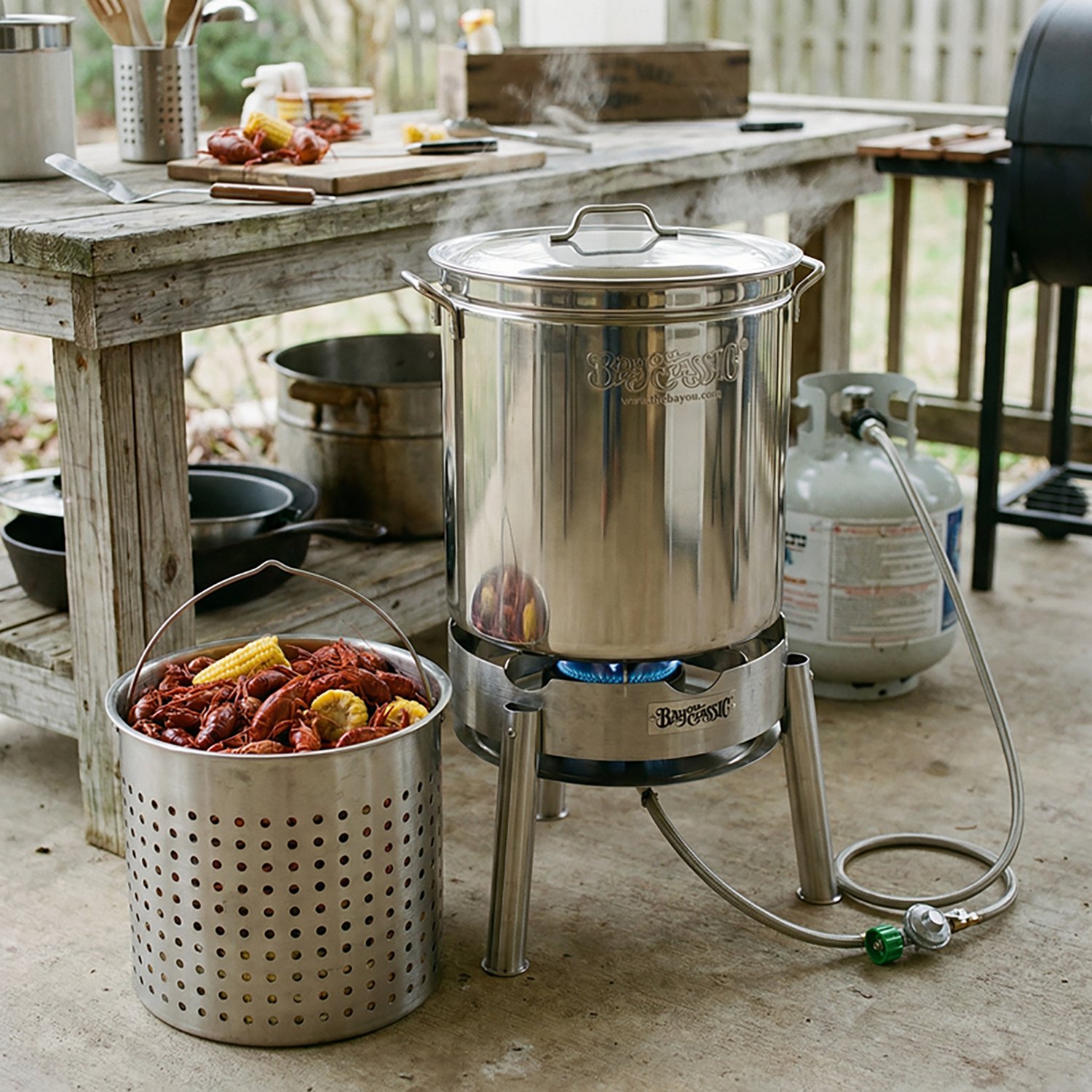 Bayou Classic 62 qt Stainless Cooker Kit - view number 3