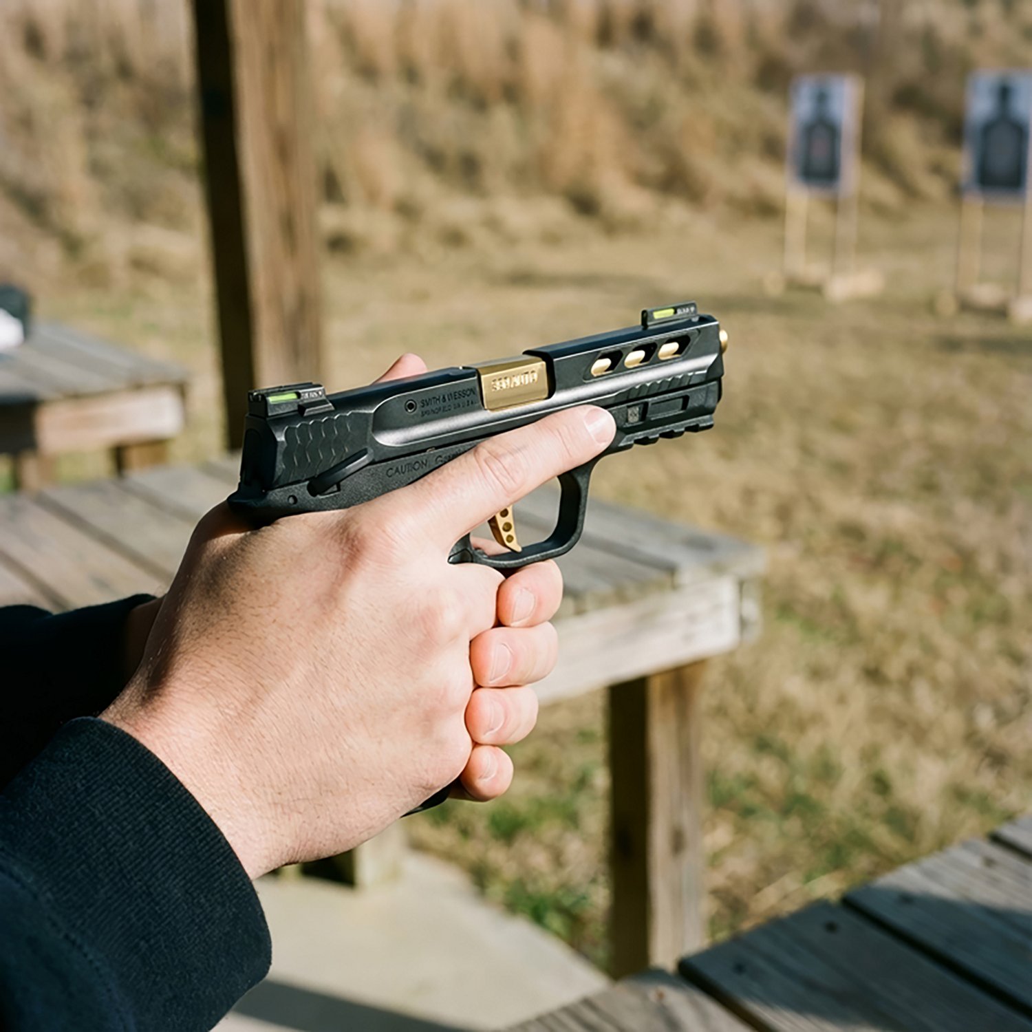 Smith & Wesson Performance Center M&P 380 Shield EZ TS Gold Ported Barrel 380ACP Pistol - view number 3