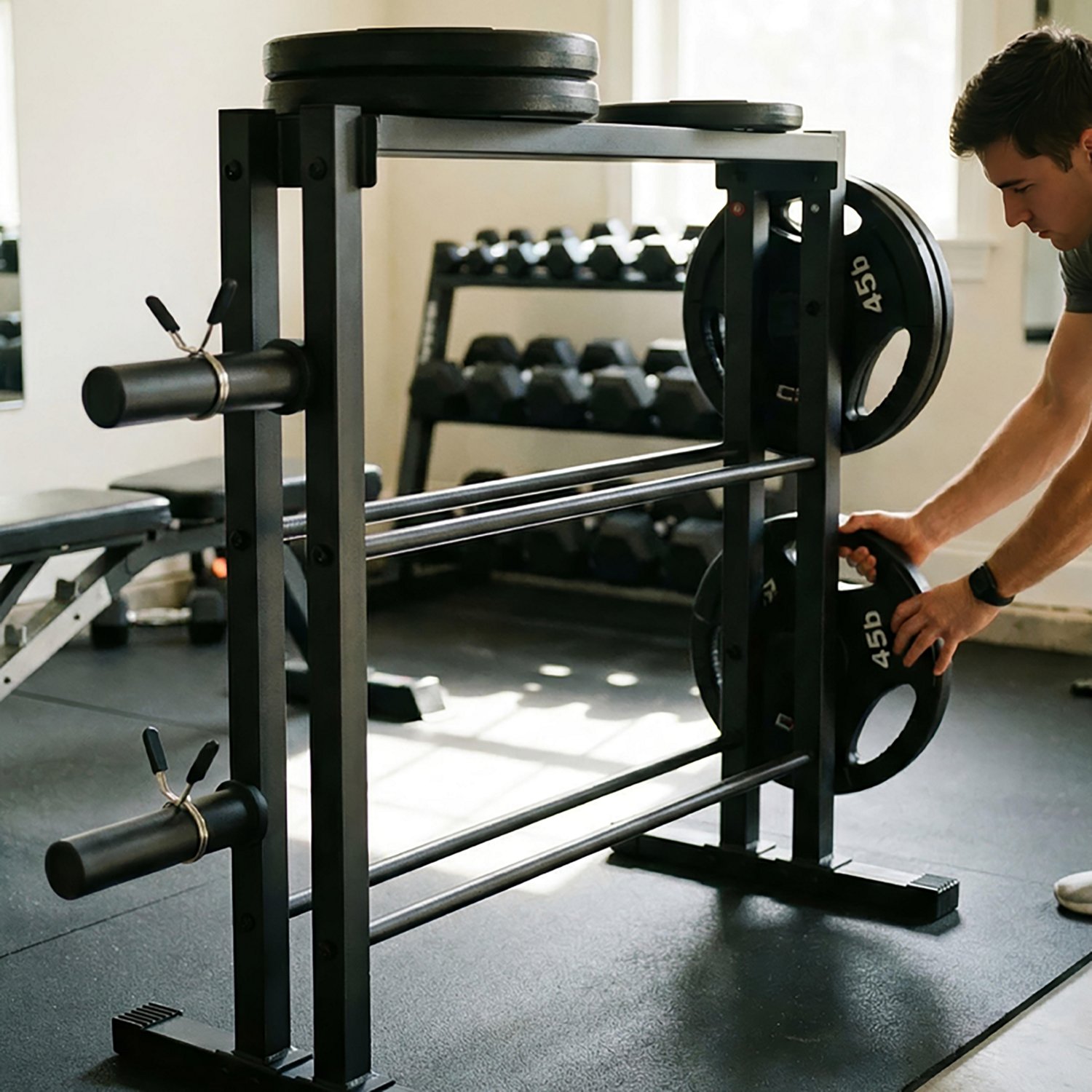 CAP Barbell 3-Tier Horizontal Free Weight Rack                                                                                   - view number 6