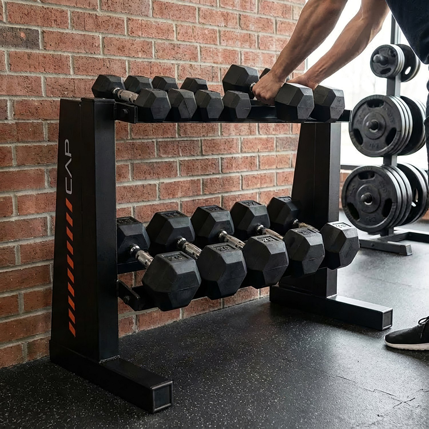 CAP Barbell 2-Tier Horizontal Dumbbell Rack                                                                                      - view number 7