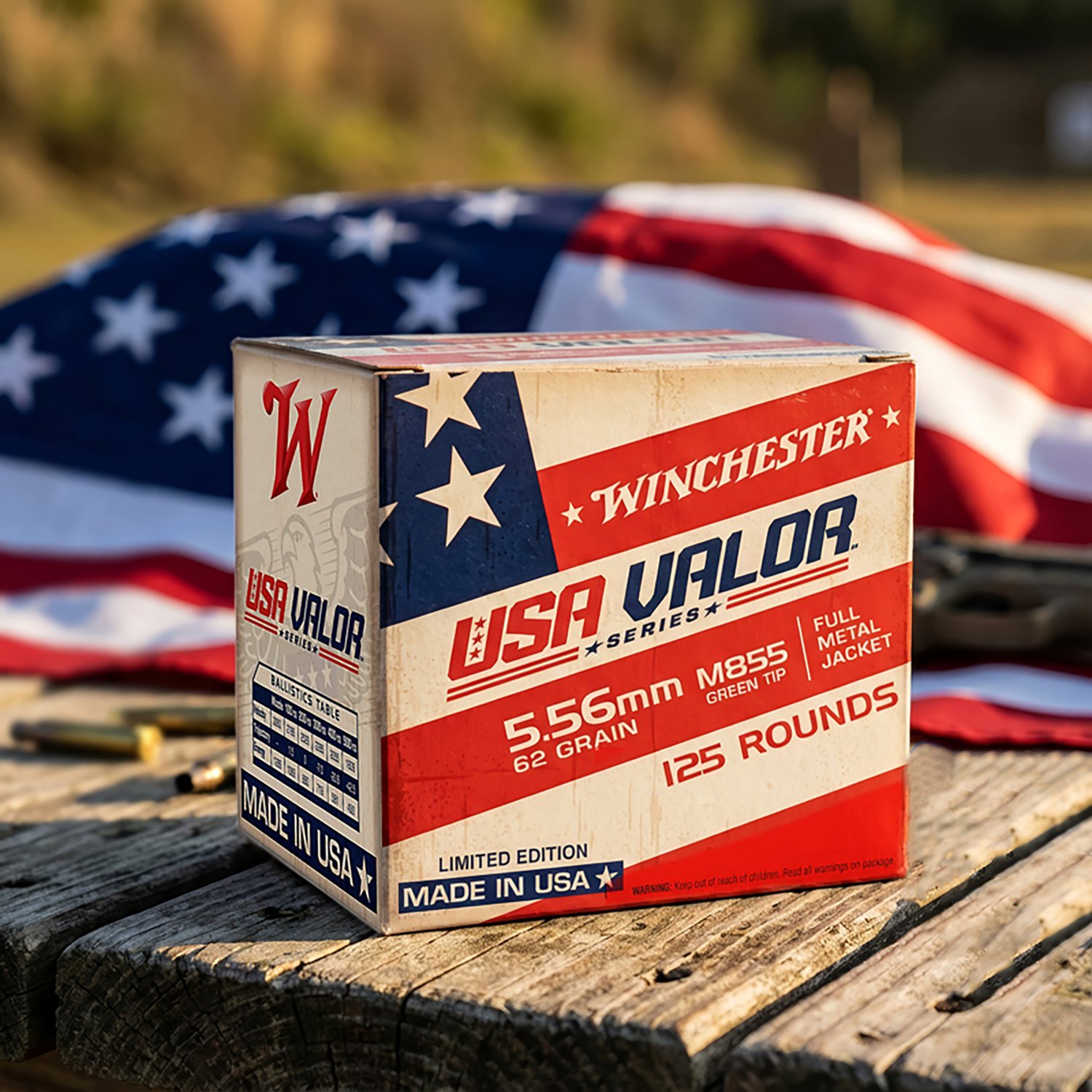 Winchester USA VALOR 5.56mm M855 62-Grain Centerfire Rifle Ammunition - 125 Rounds - view number 3