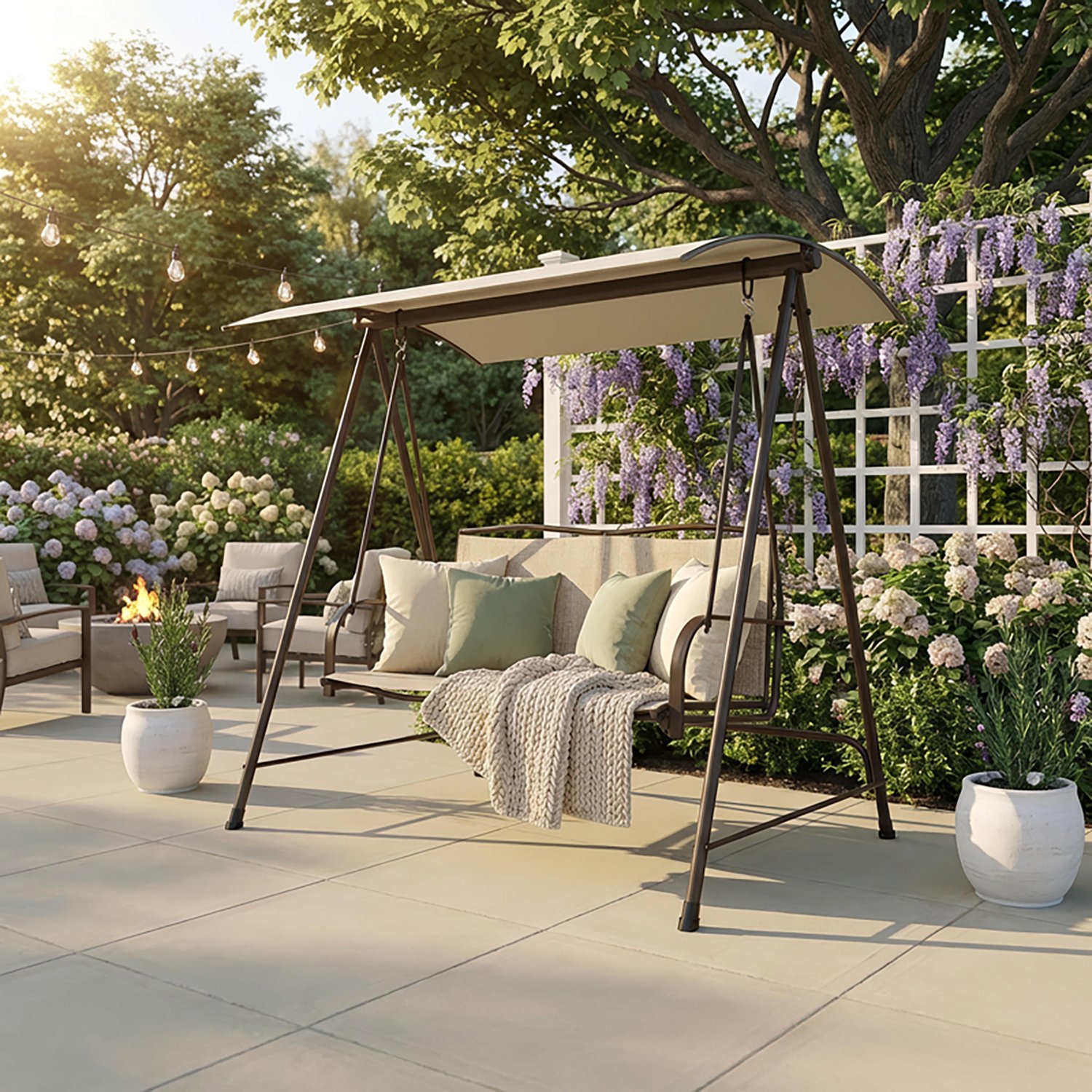 Mosaic Patio Swing - view number 3